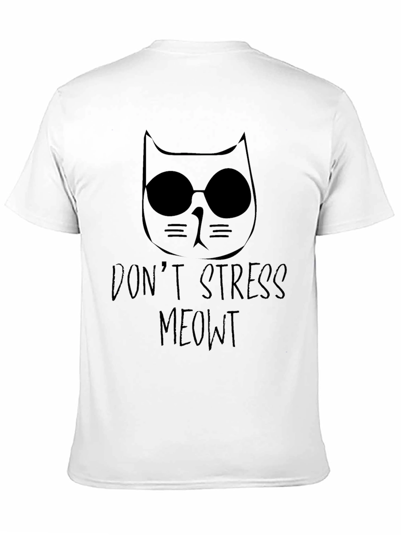 Dont Stress Meowt Black T-Shirt