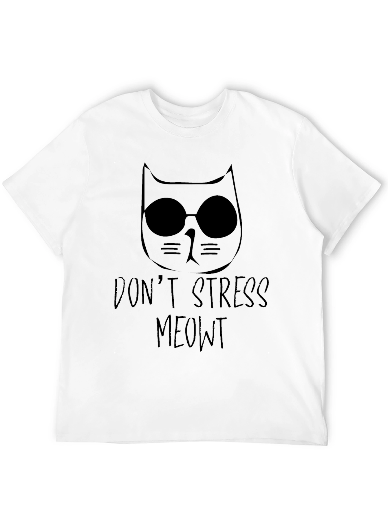 Dont Stress Meowt Black T-Shirt