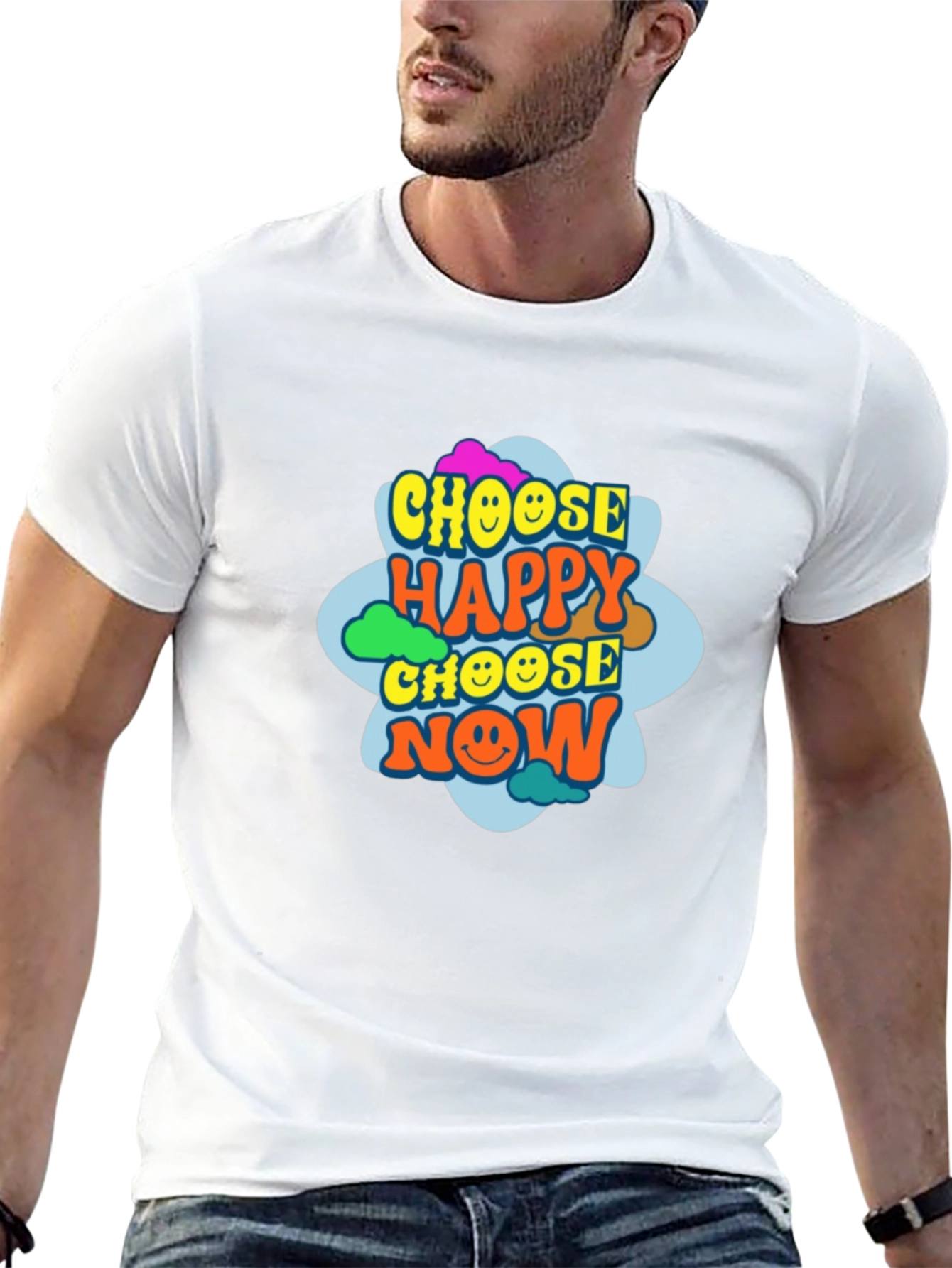 Choose Happy Now Graphic Tee