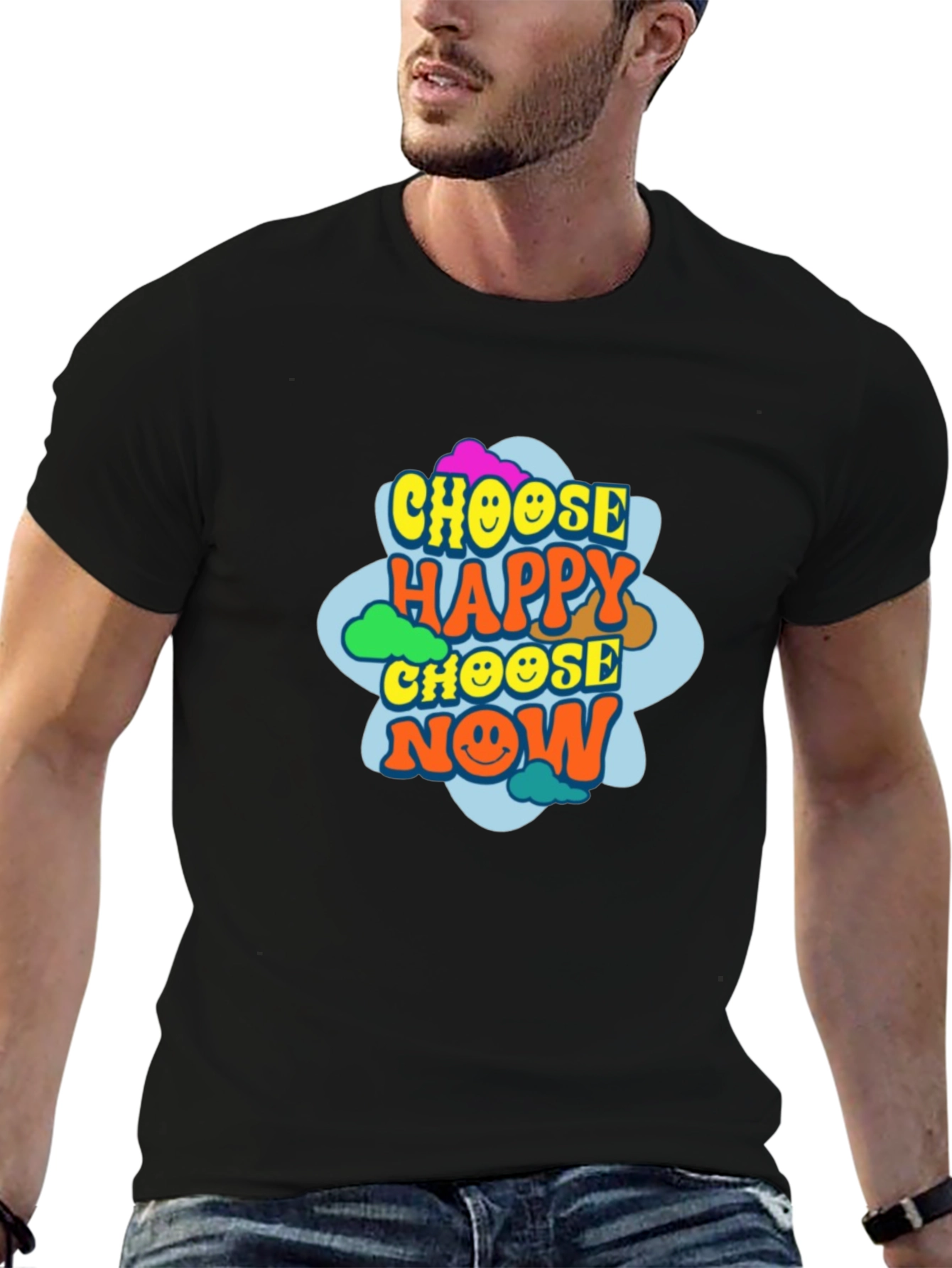 Choose Happy Now Graphic Tee