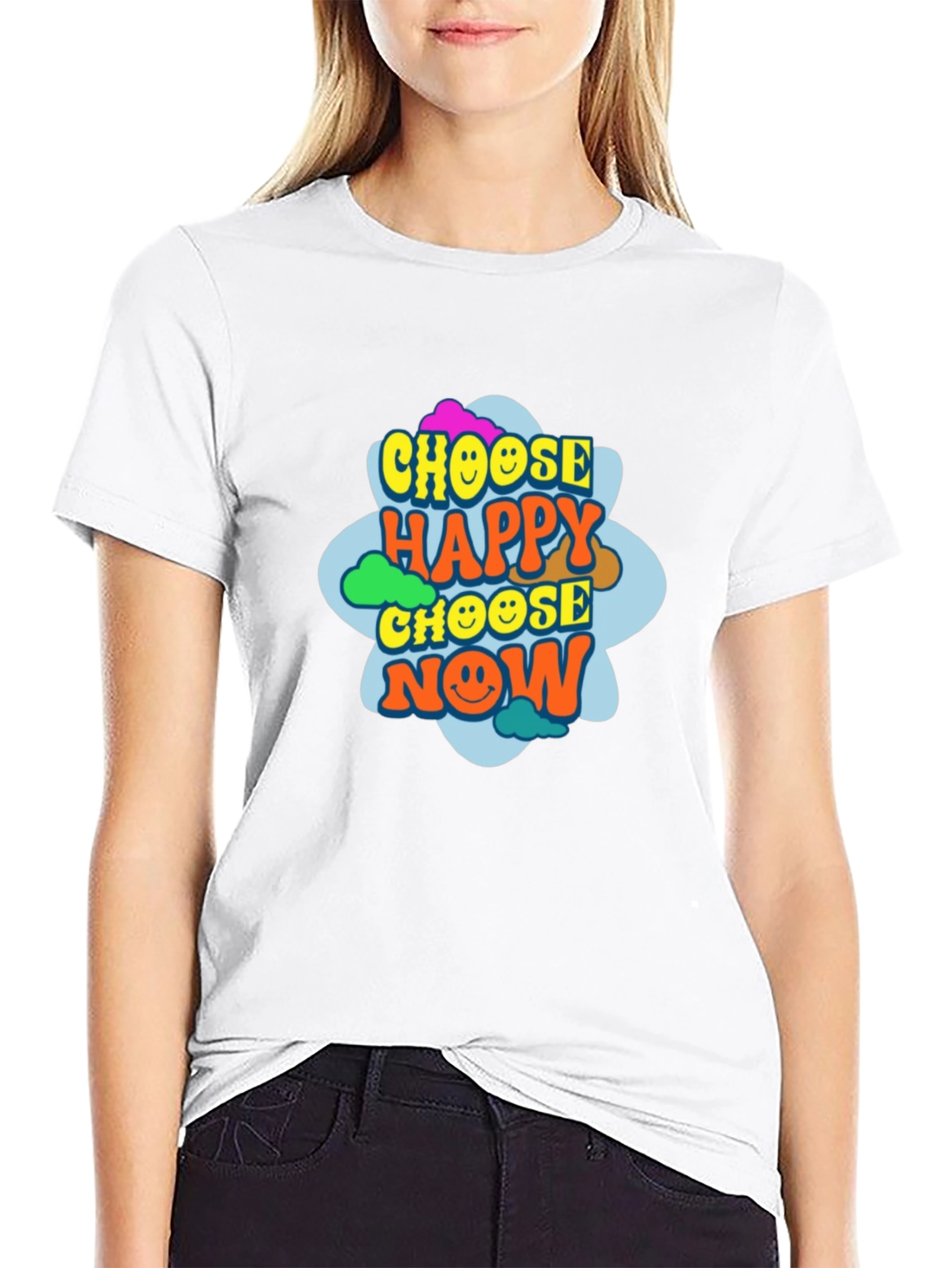 Choose Happy Now Graphic Tee