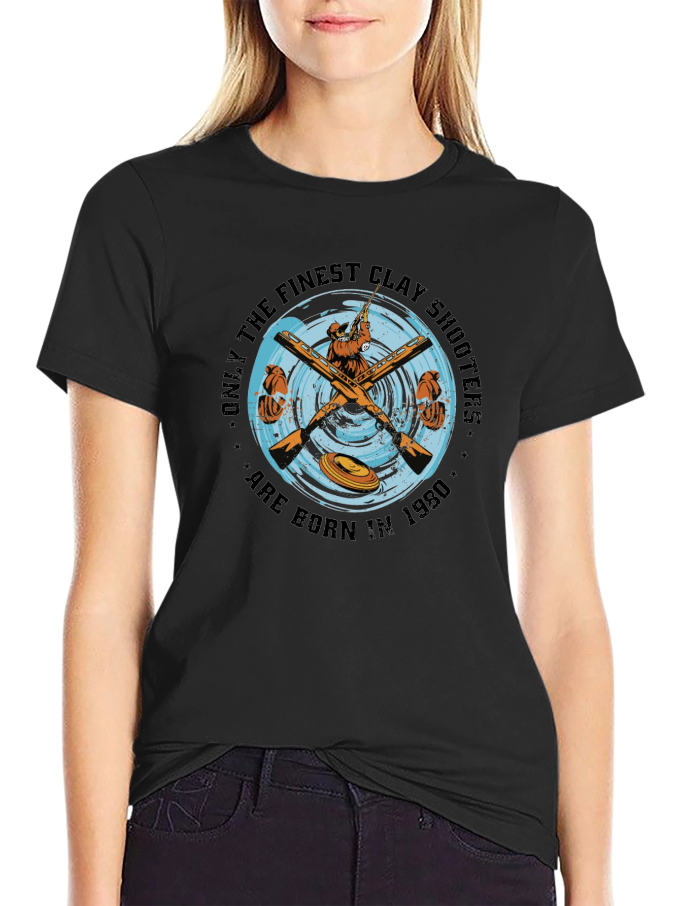 Clay Shooters 1980 Black Graphic Tee