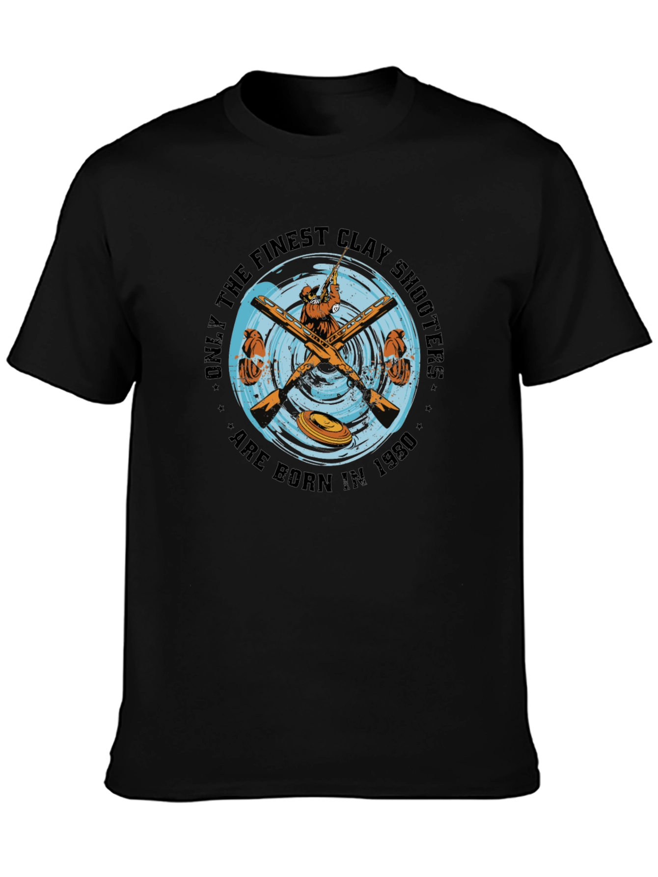 Clay Shooters 1980 Black Graphic Tee
