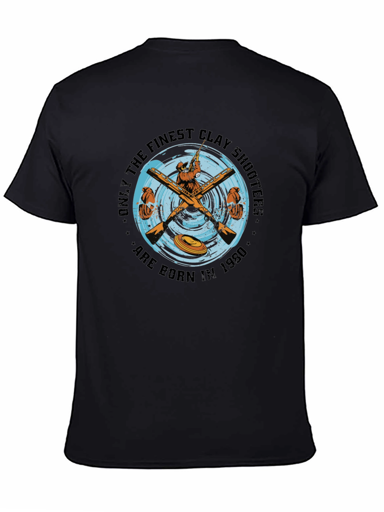 Clay Shooters 1980 Black Graphic Tee