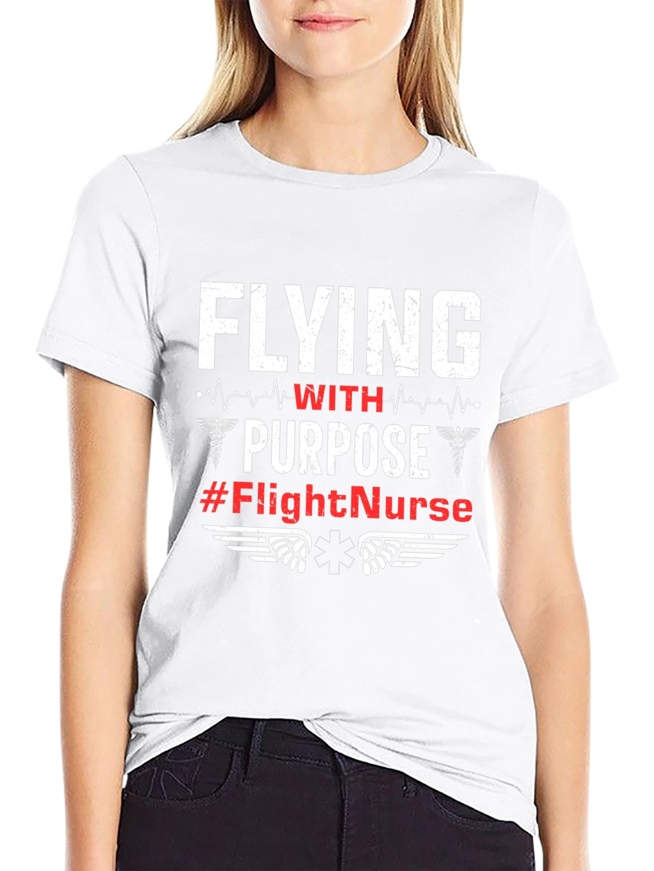 Flight Nurse T-Shirt - Flying with Purpose