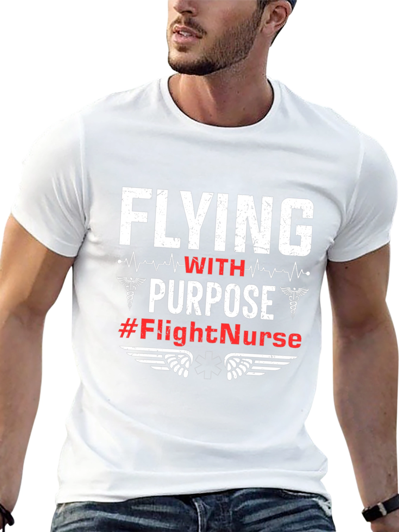 Flight Nurse T-Shirt - Flying with Purpose