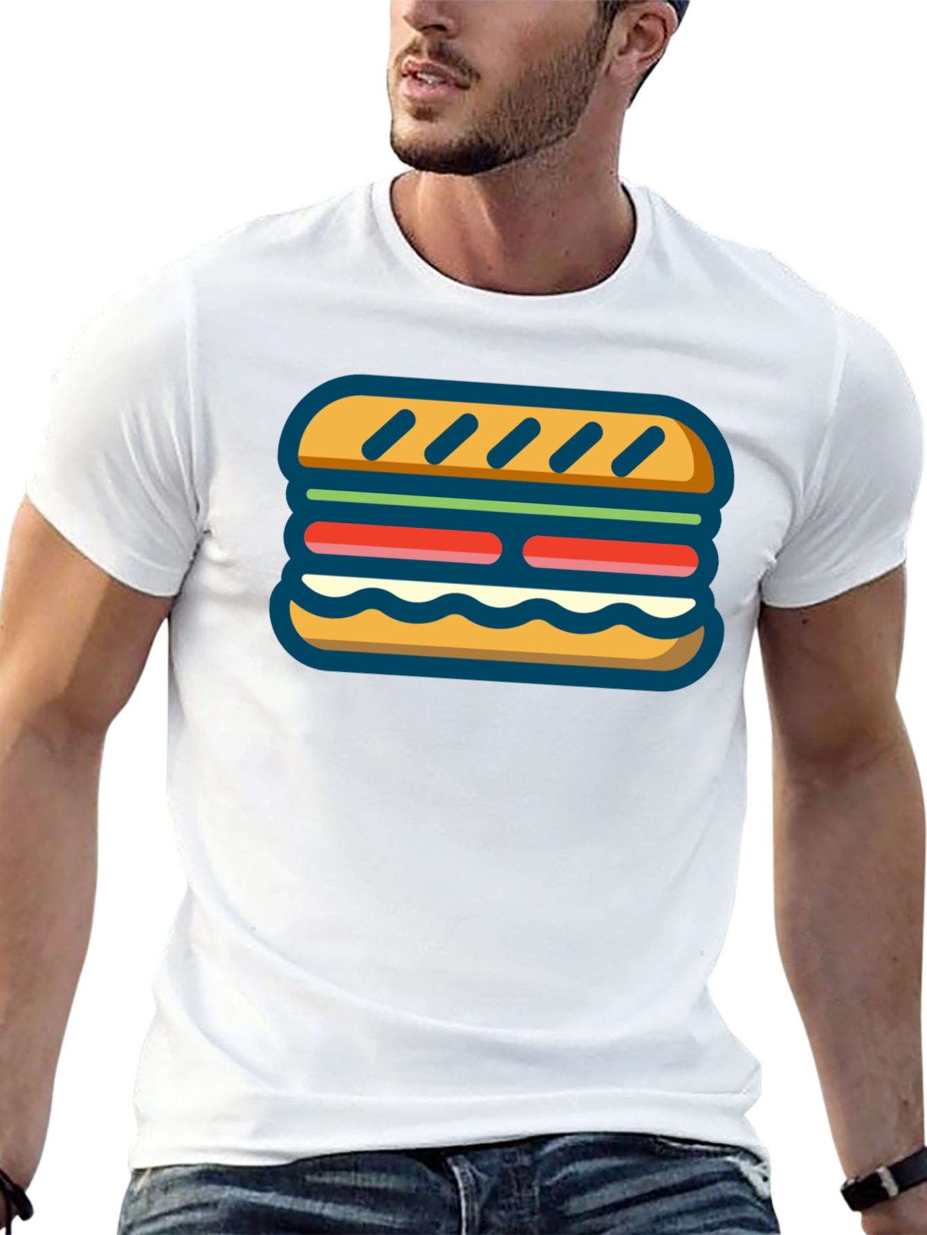 Sandwich Graphic Tee - Unique Foodie Apparel
