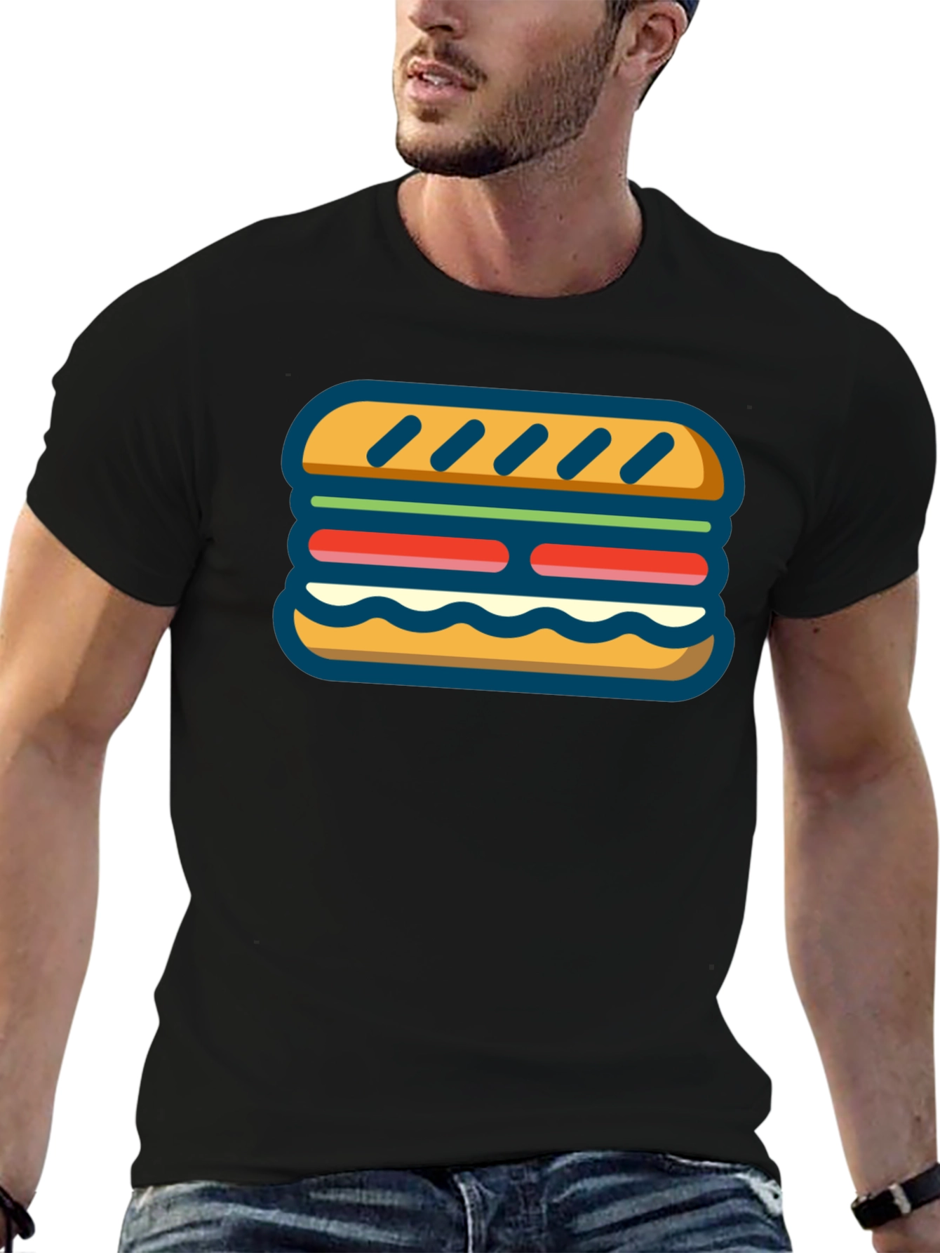 Sandwich Graphic Tee - Unique Foodie Apparel