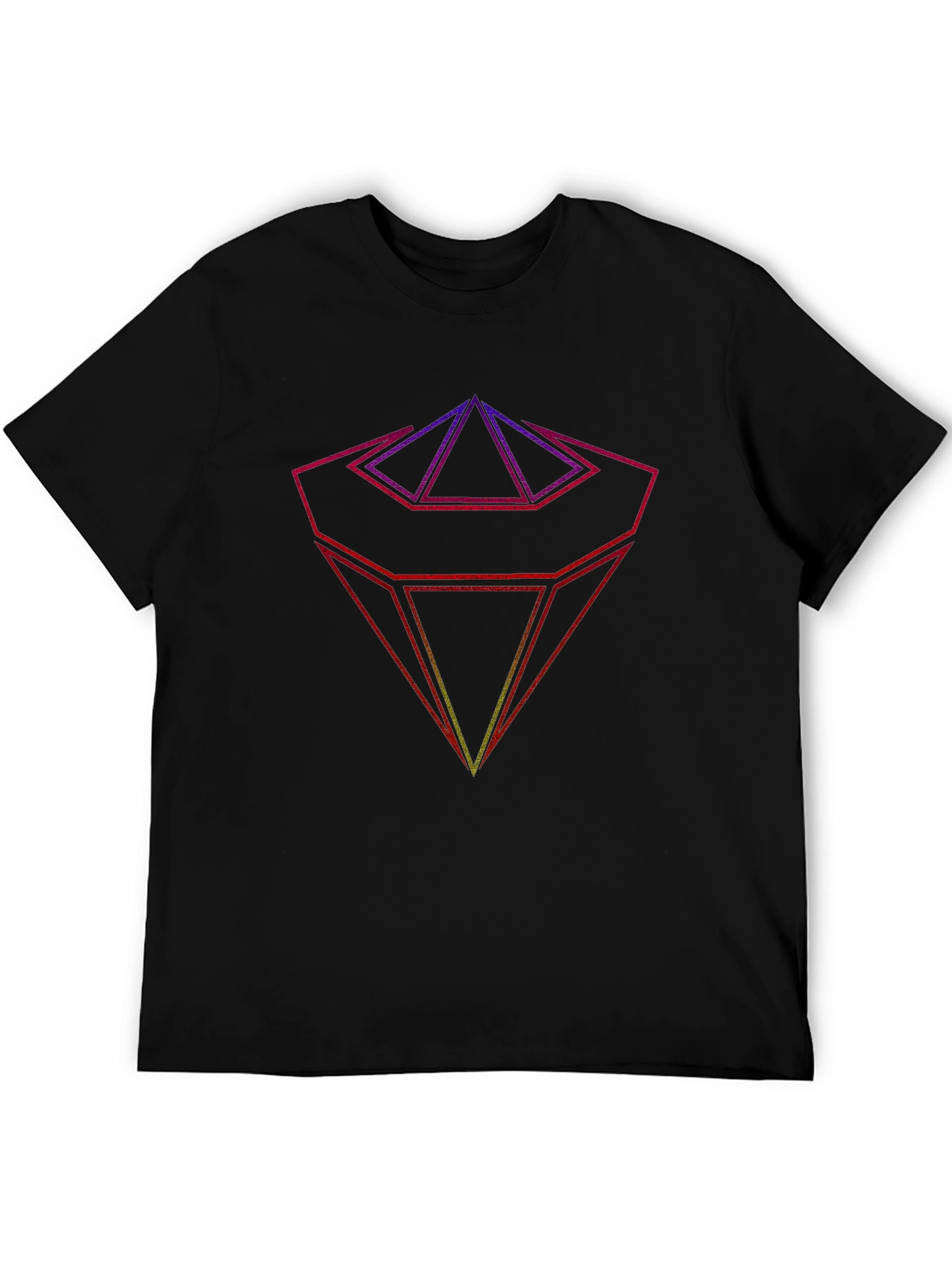 Geometric Prism Graphic T-Shirt