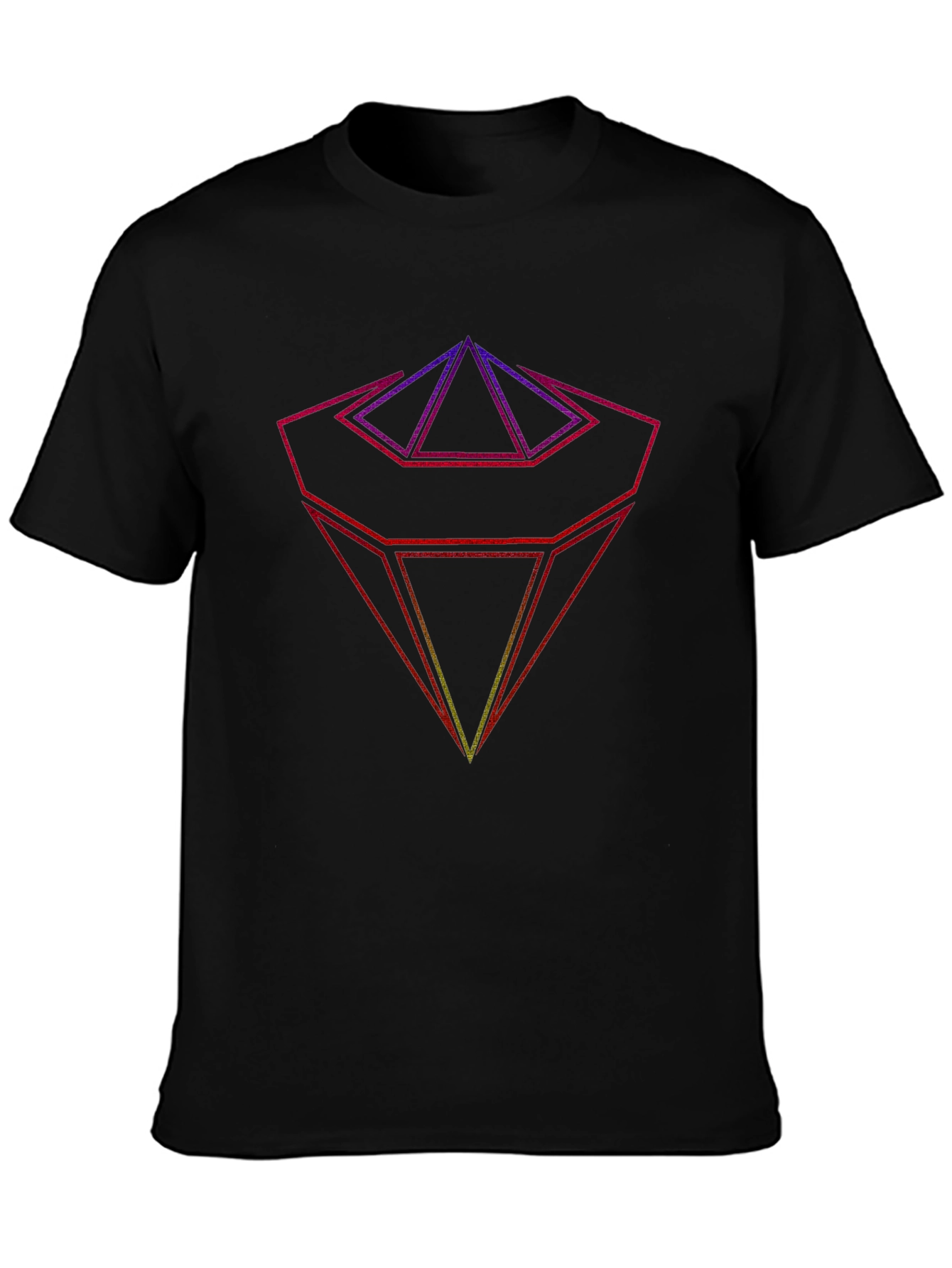 Geometric Prism Graphic T-Shirt