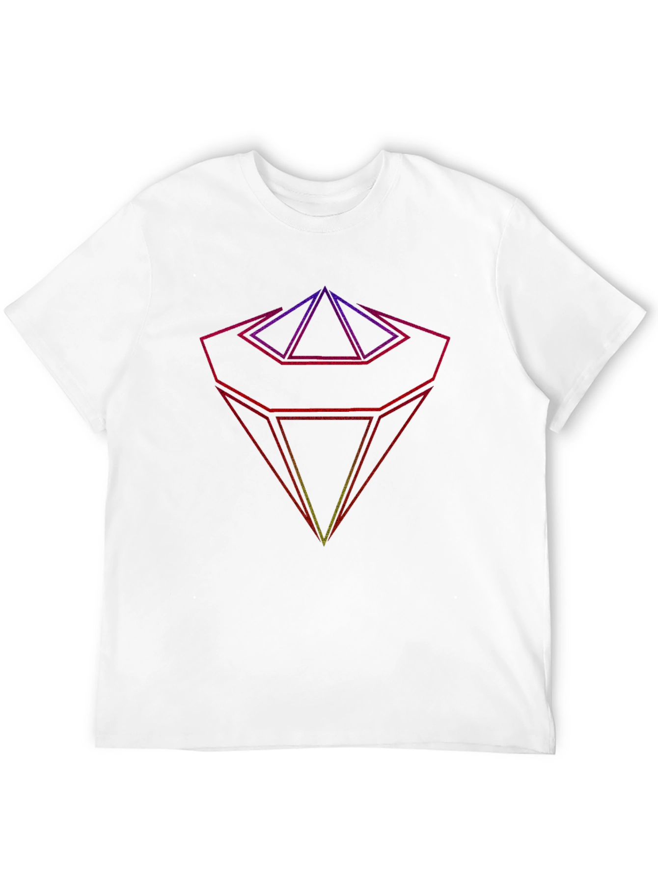 Geometric Prism Graphic T-Shirt