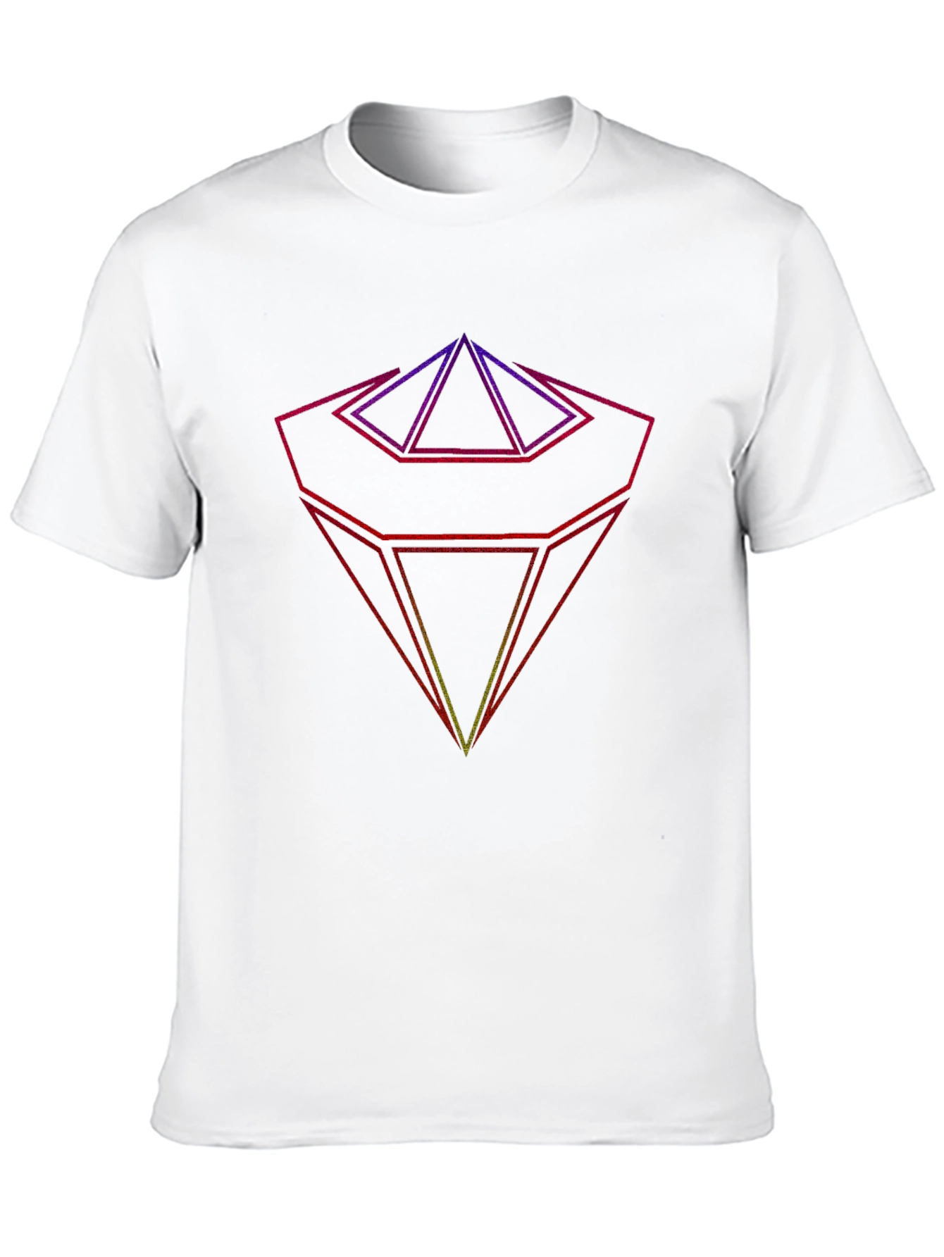 Geometric Prism Graphic T-Shirt