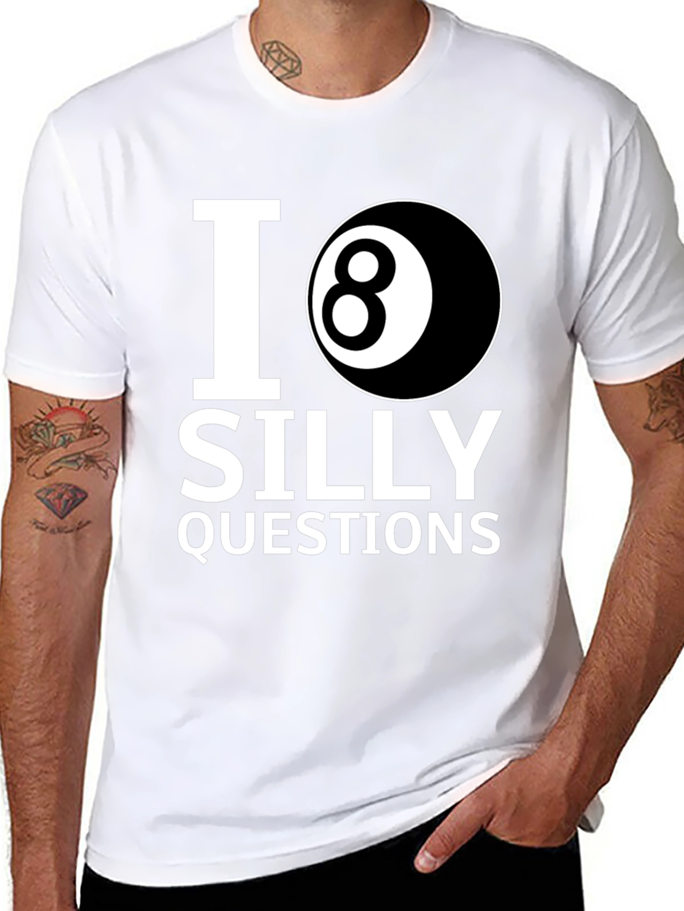 I 8-Ball Silly Questions Graphic Tee