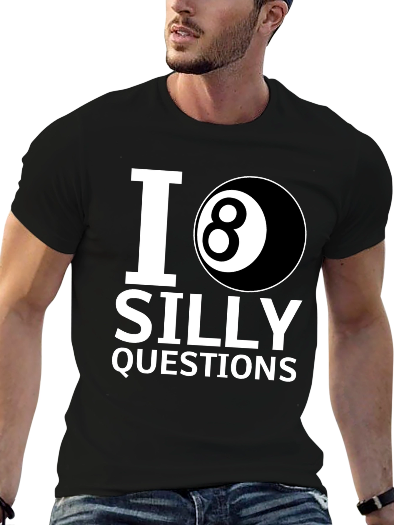 I 8-Ball Silly Questions Graphic Tee