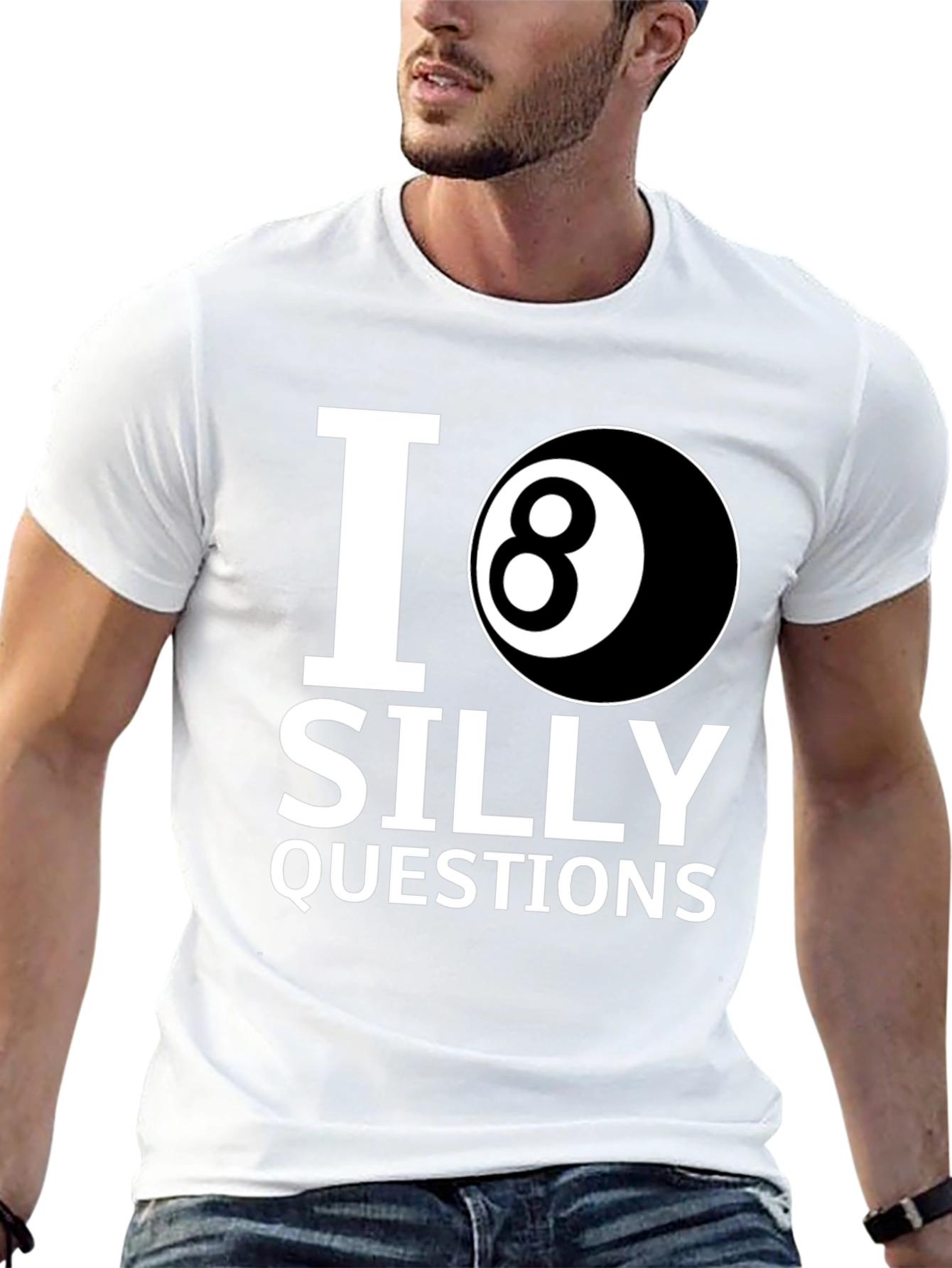 I 8-Ball Silly Questions Graphic Tee