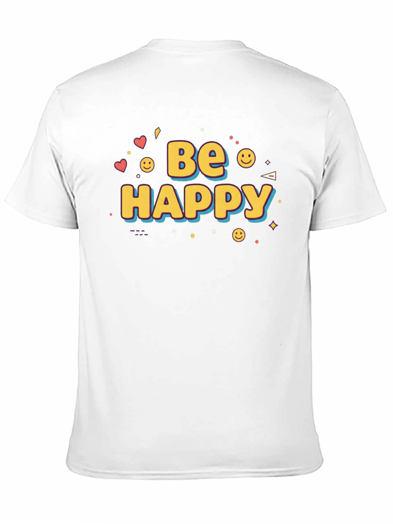 Be Happy Graphic Print T-Shirt