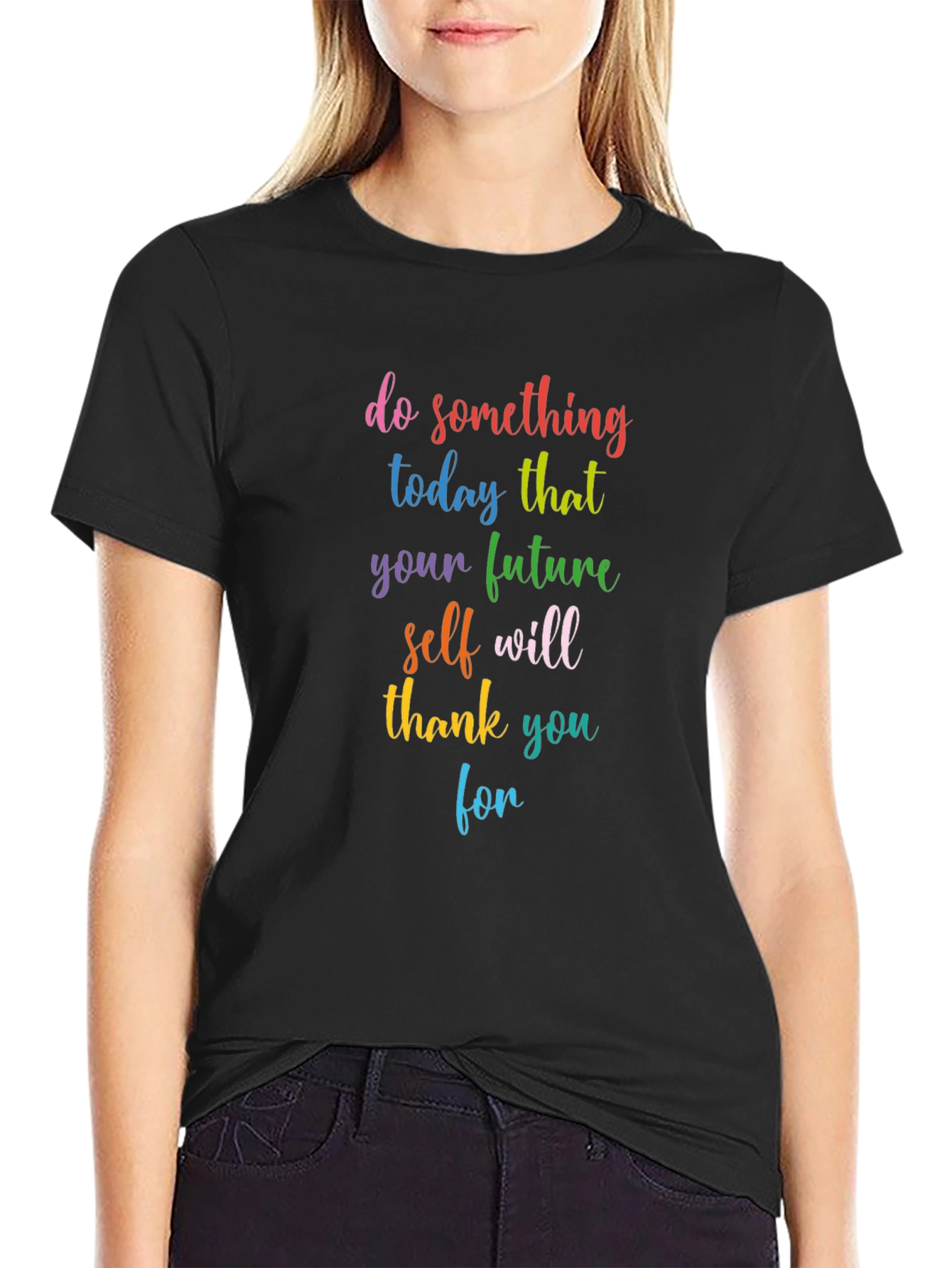 Inspirational Quote Graphic Tee - Do Something Today