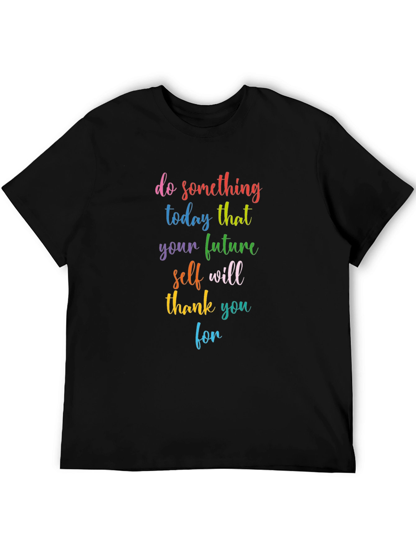Inspirational Quote Graphic Tee - Do Something Today