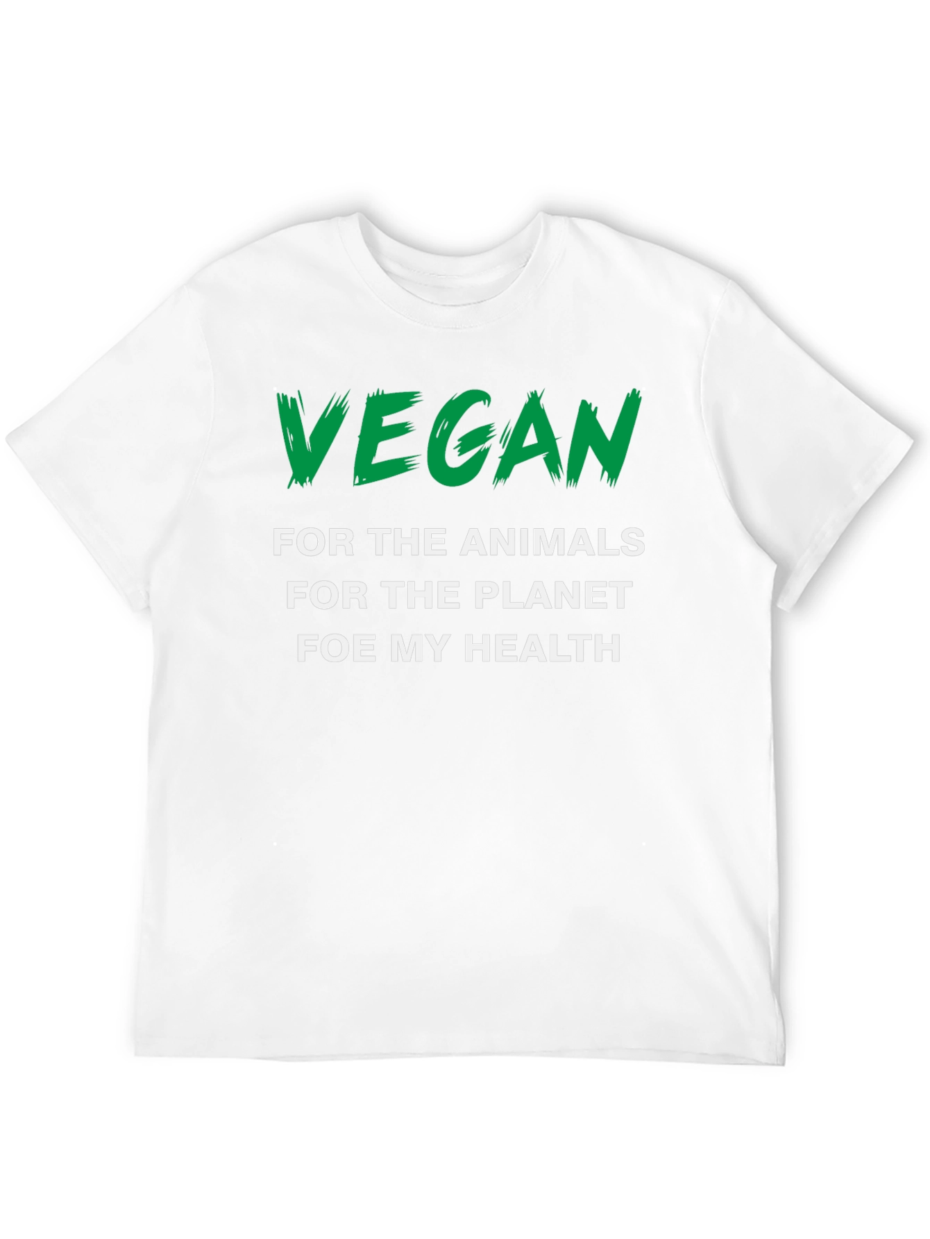 Vegan Statement Graphic Tee - Animals Planet Health