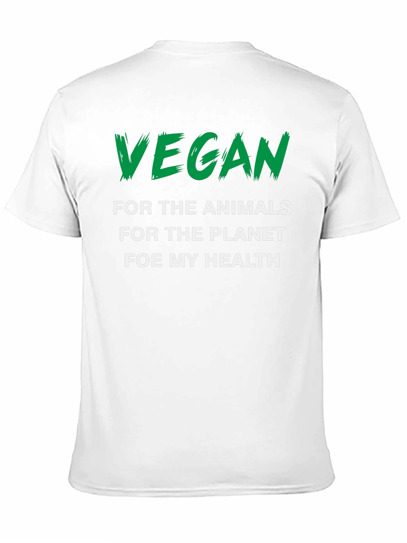 Vegan Statement Graphic Tee - Animals Planet Health