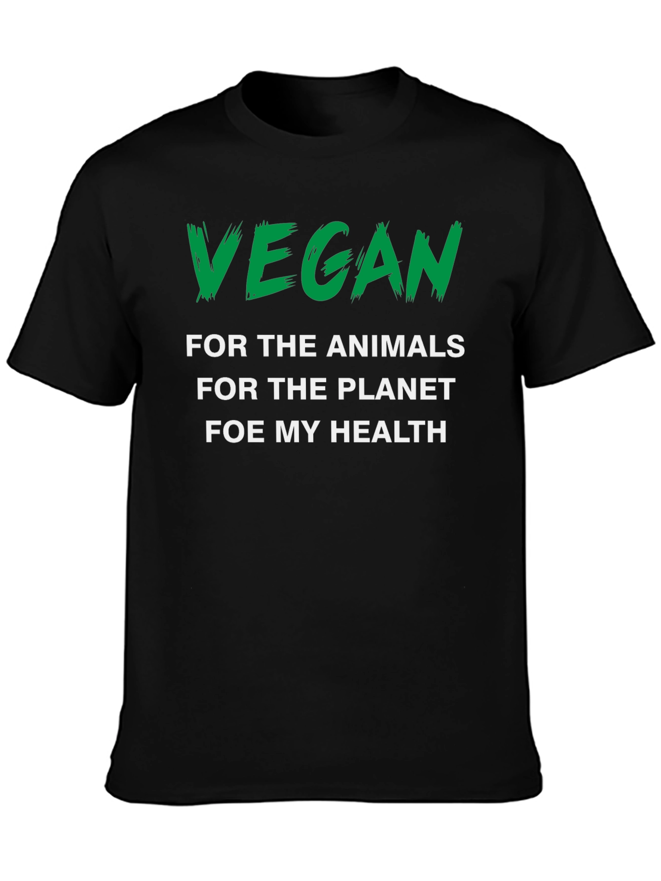 Vegan Statement Graphic Tee - Animals Planet Health