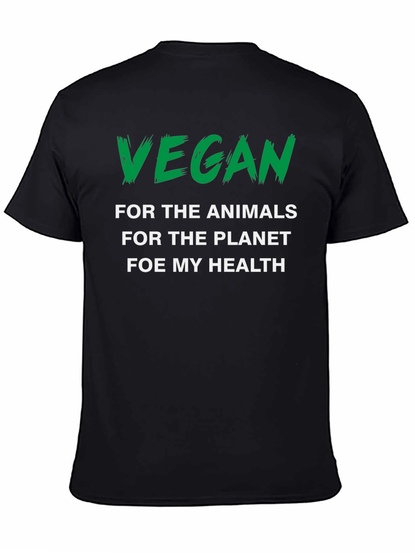 Vegan Statement Graphic Tee - Animals Planet Health