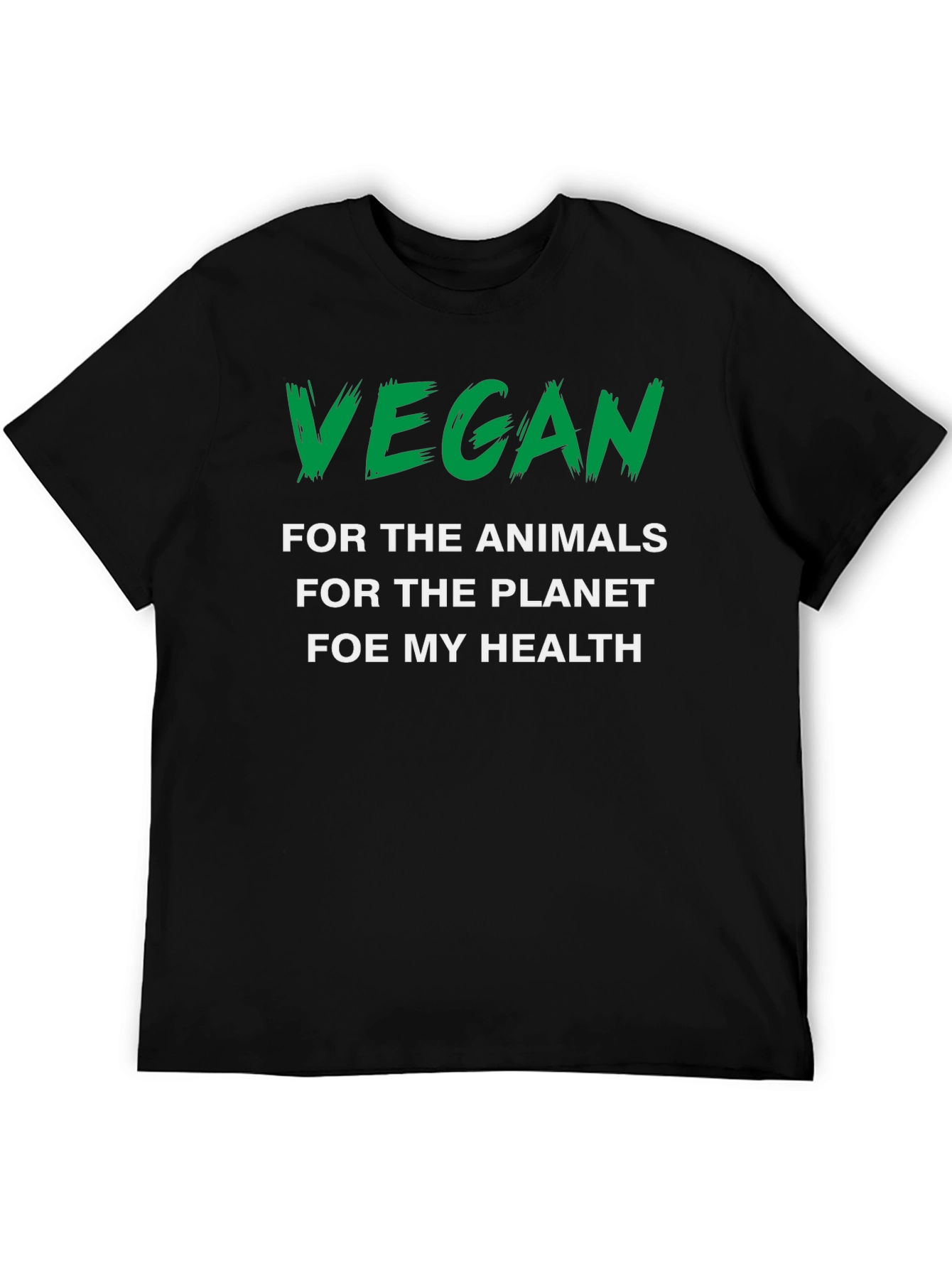 Vegan Statement Graphic Tee - Animals Planet Health