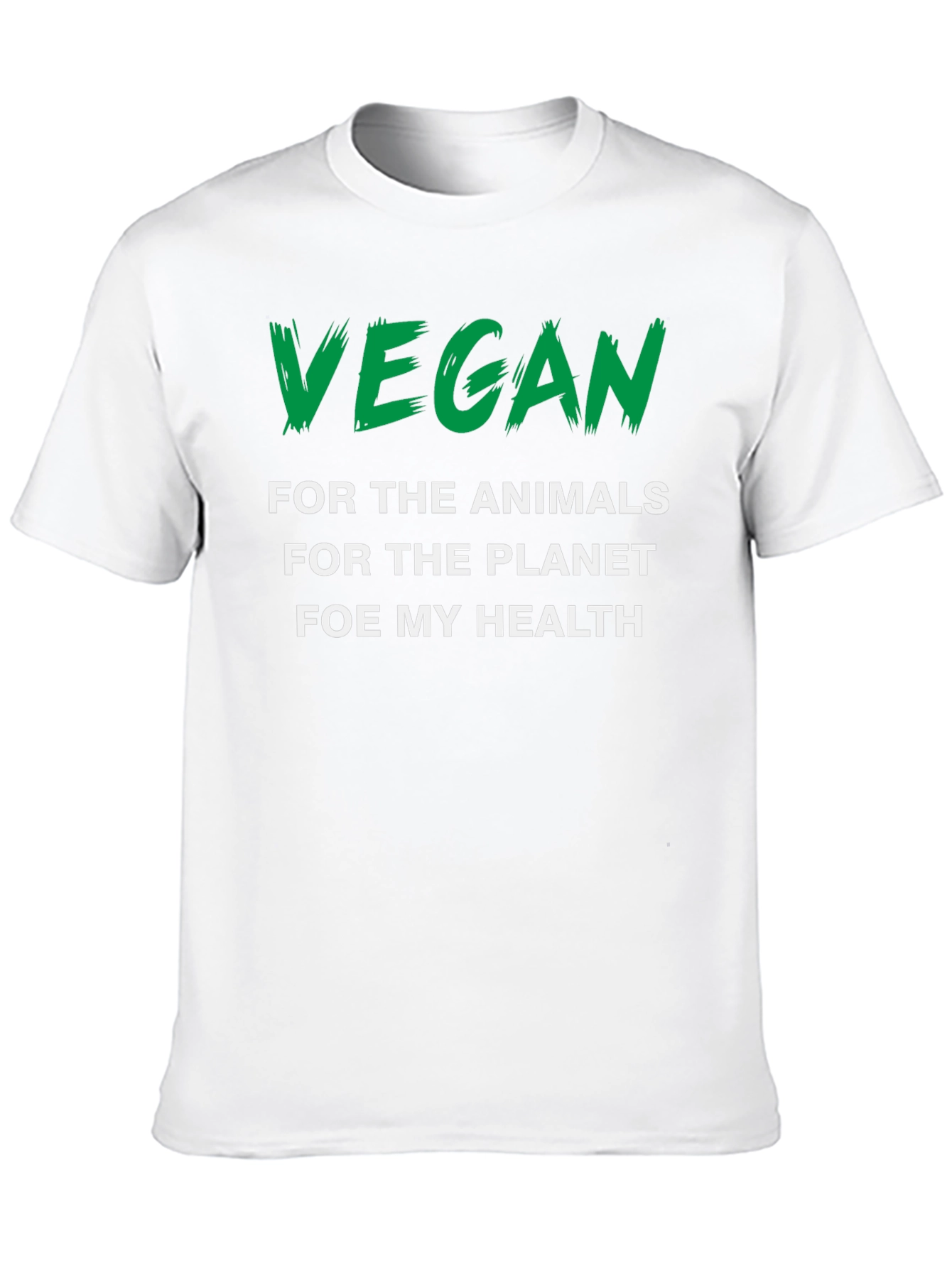 Vegan Statement Graphic Tee - Animals Planet Health