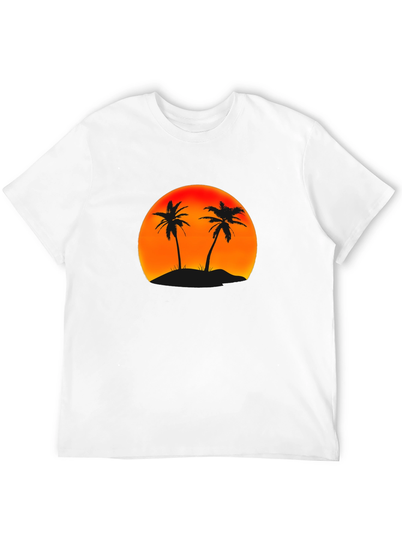 Sunset Palm Tree Graphic T-Shirt