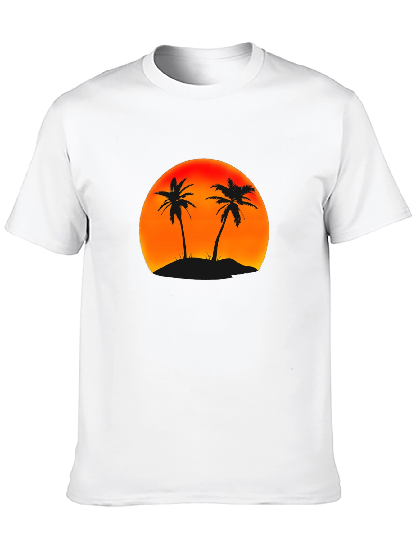 Sunset Palm Tree Graphic T-Shirt
