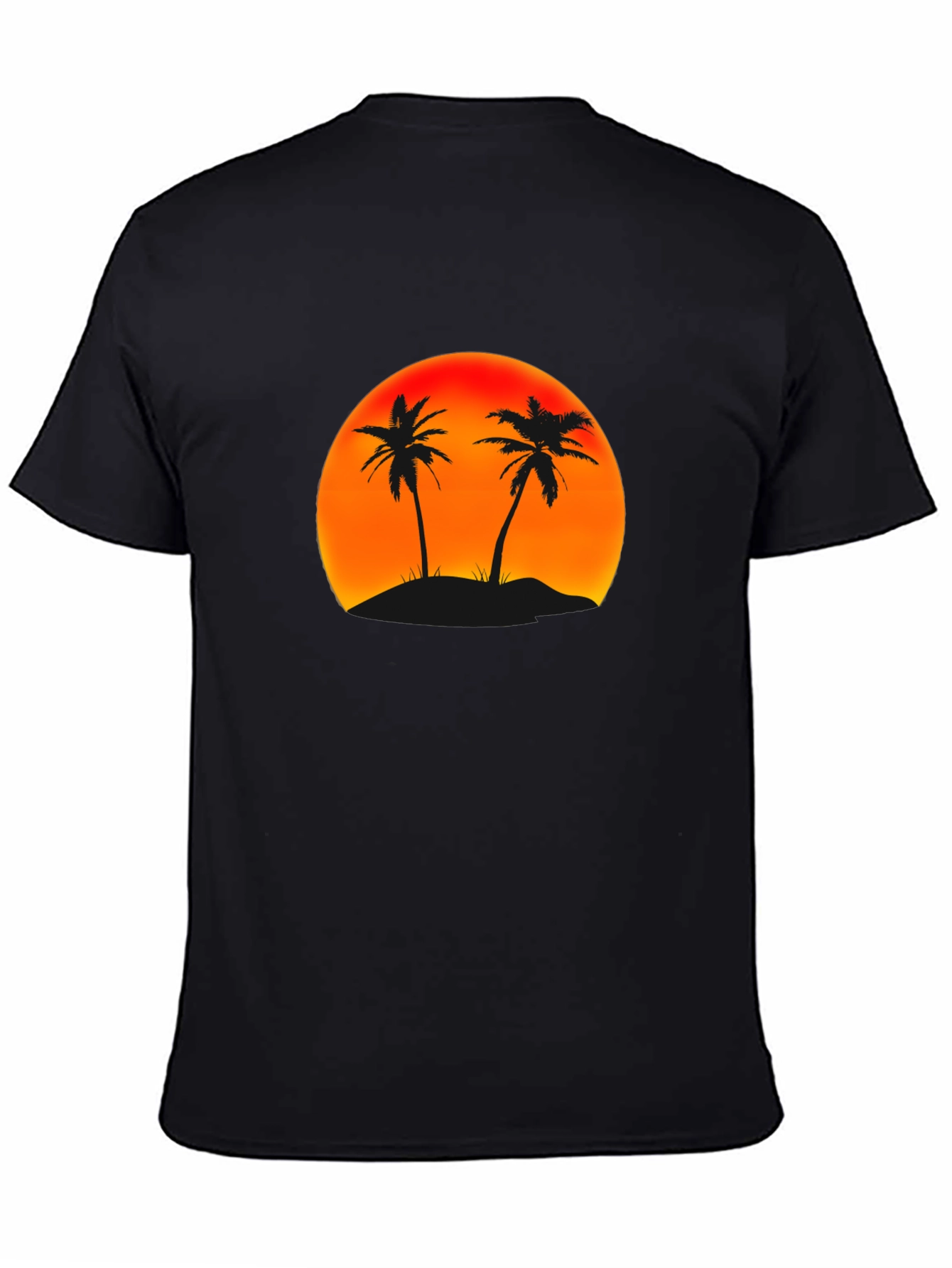 Sunset Palm Tree Graphic T-Shirt