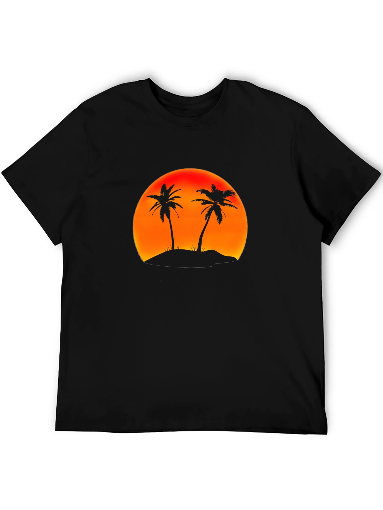 Sunset Palm Tree Graphic T-Shirt