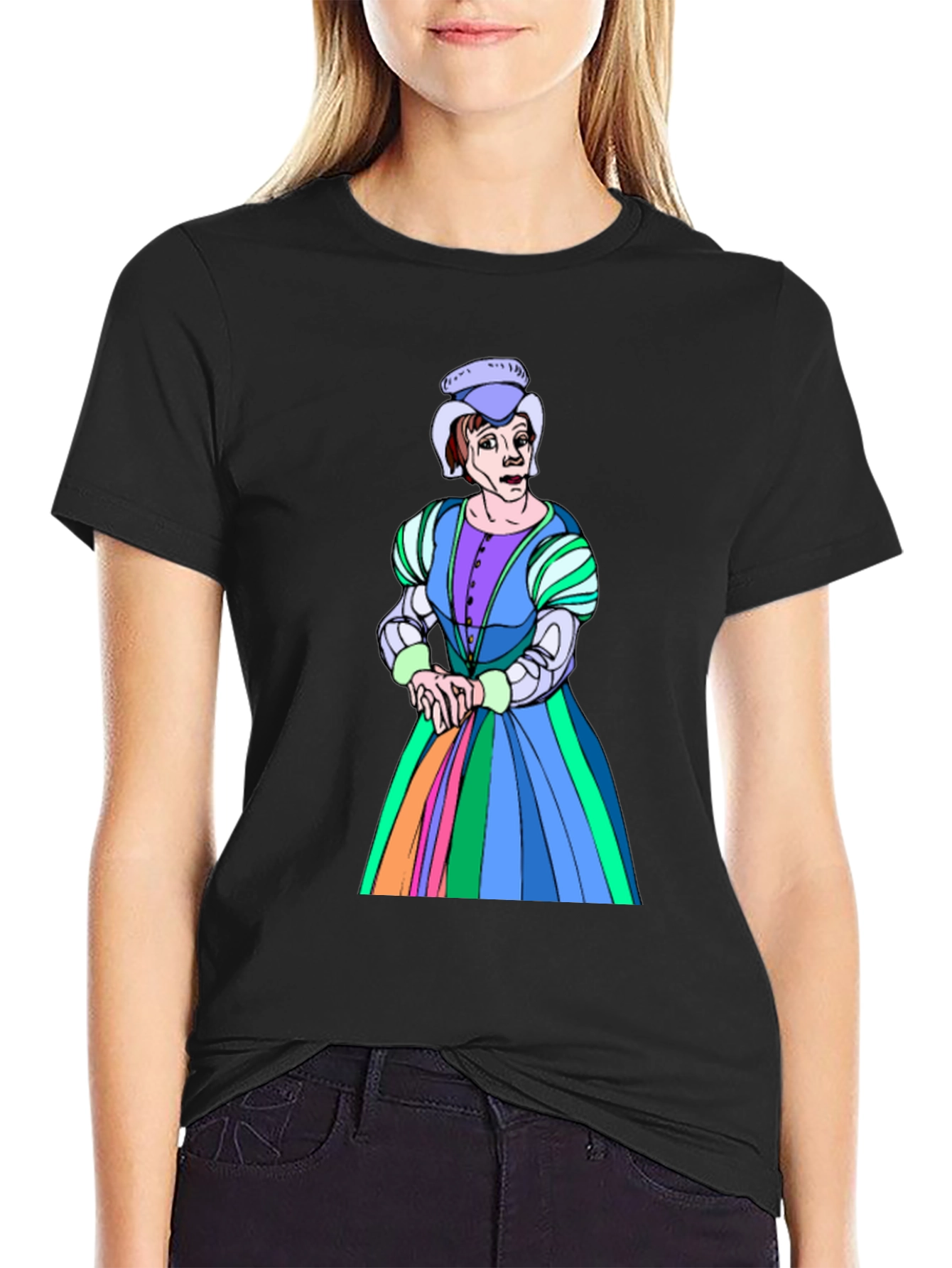Renaissance Woman Graphic Tee - Black