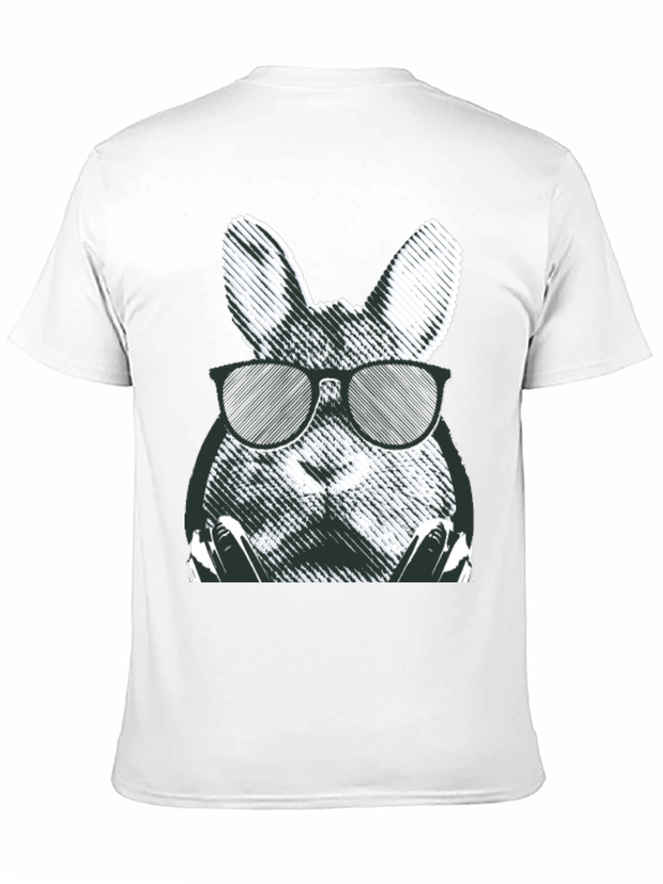 Cool Rabbit Graphic Tee - Black
