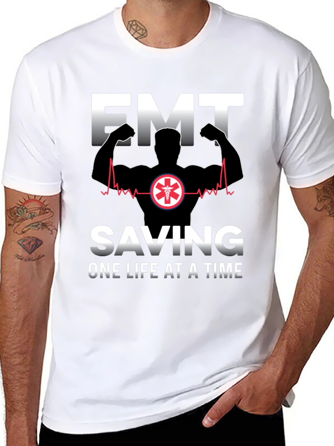 EMT Saving One Life at a Time T-Shirt
