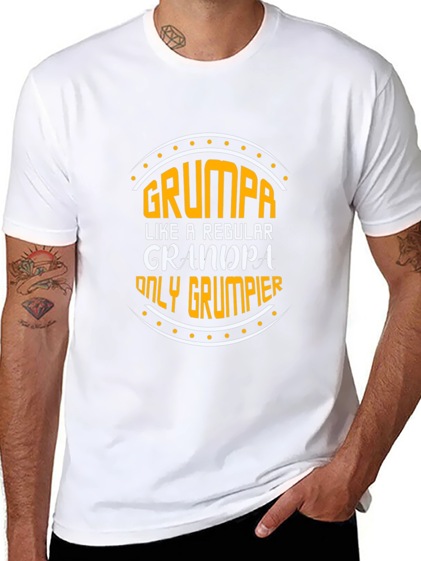 Grumpa Graphic T-Shirt - Grandpa With Attitude!