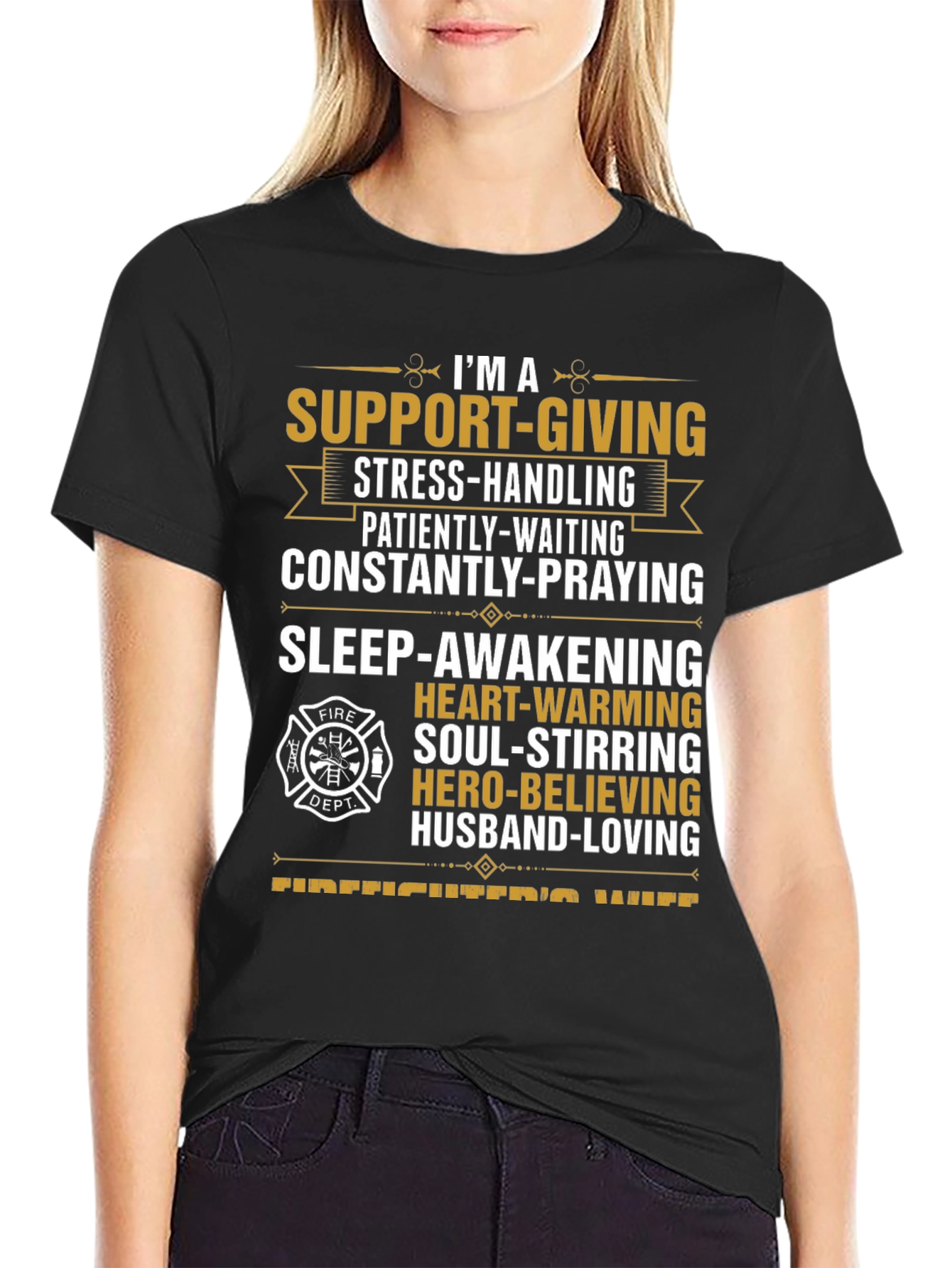 Firefighters Wife Graphic T-Shirt