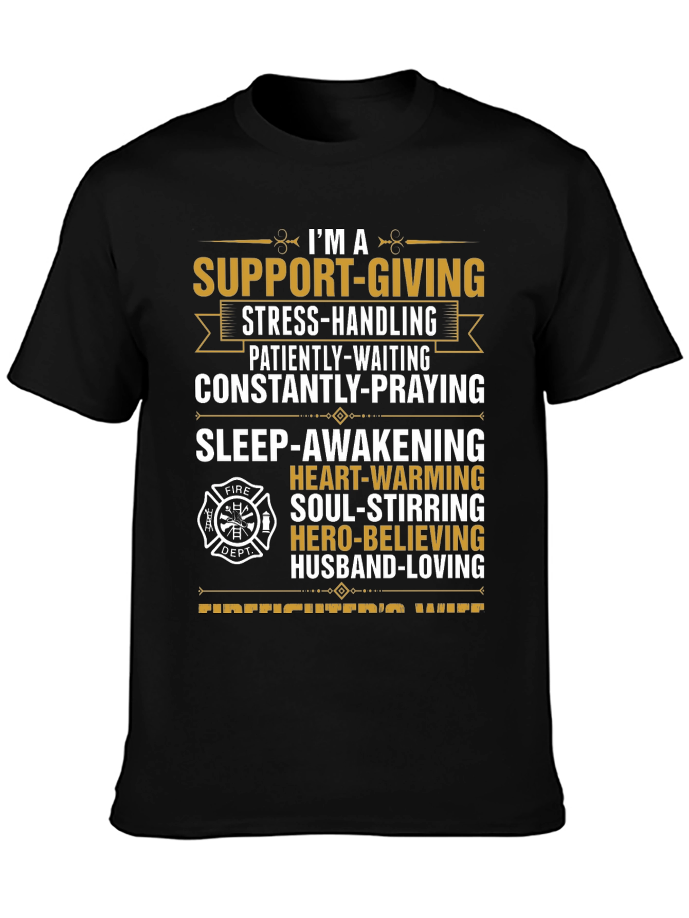 Firefighters Wife Graphic T-Shirt