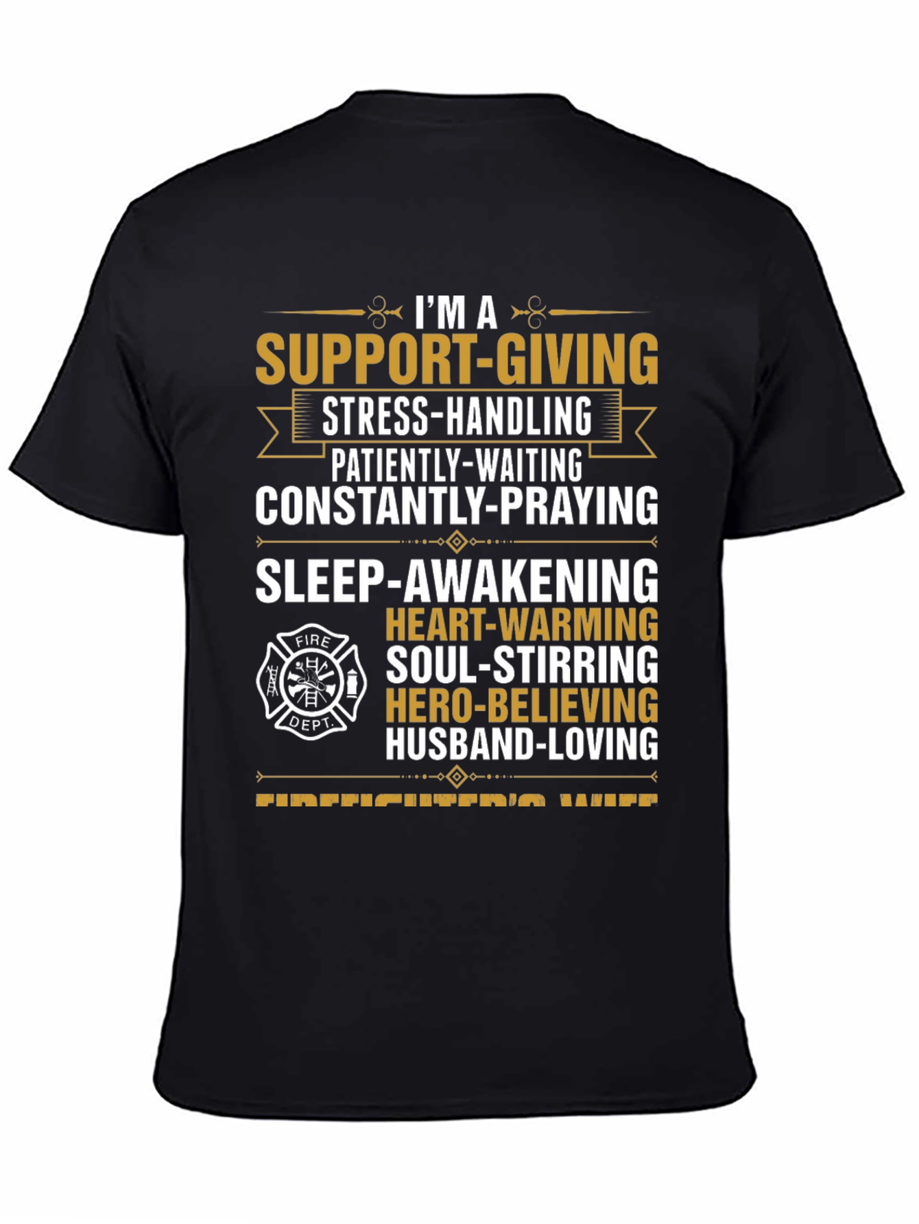 Firefighters Wife Graphic T-Shirt