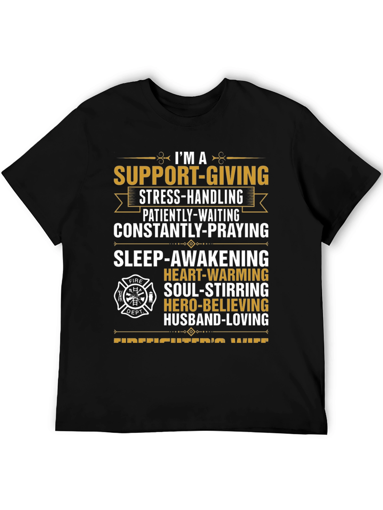 Firefighters Wife Graphic T-Shirt