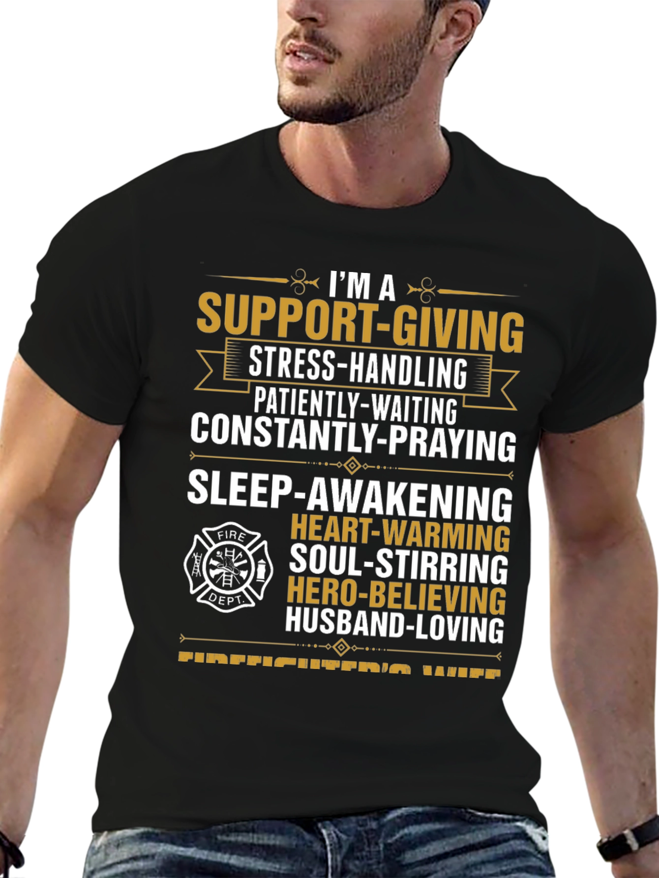 Firefighters Wife Graphic T-Shirt