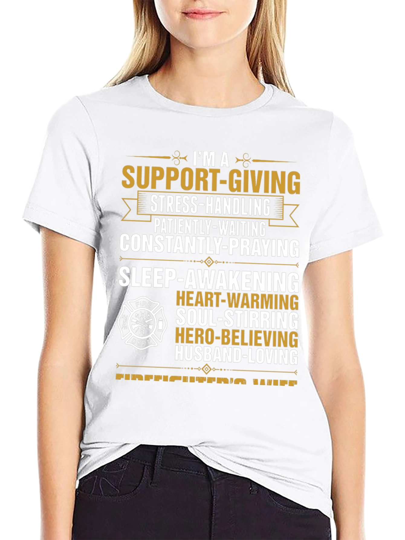 Firefighters Wife Graphic T-Shirt
