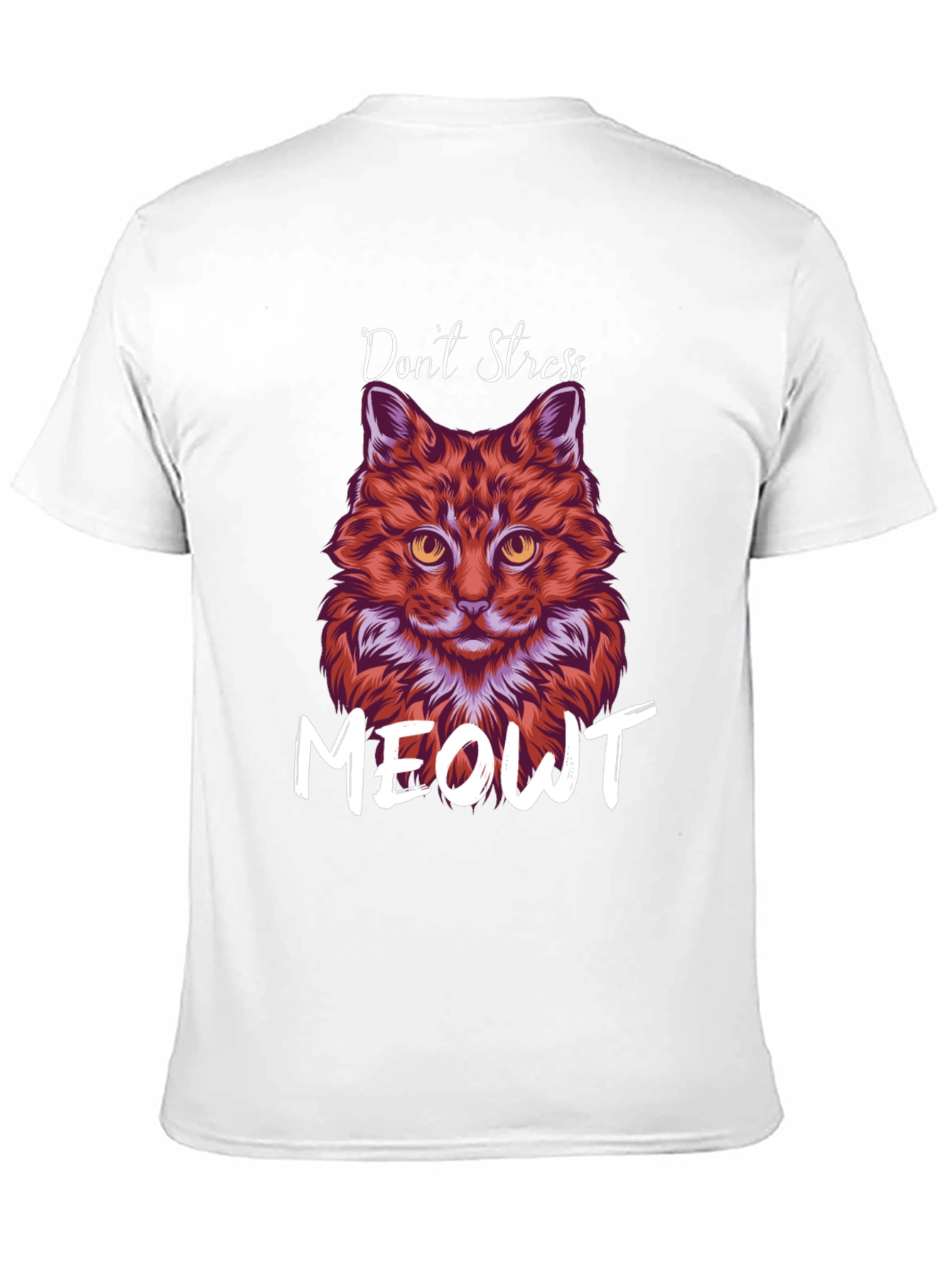 Dont Stress Meowt Funny Cat Graphic T-Shirt
