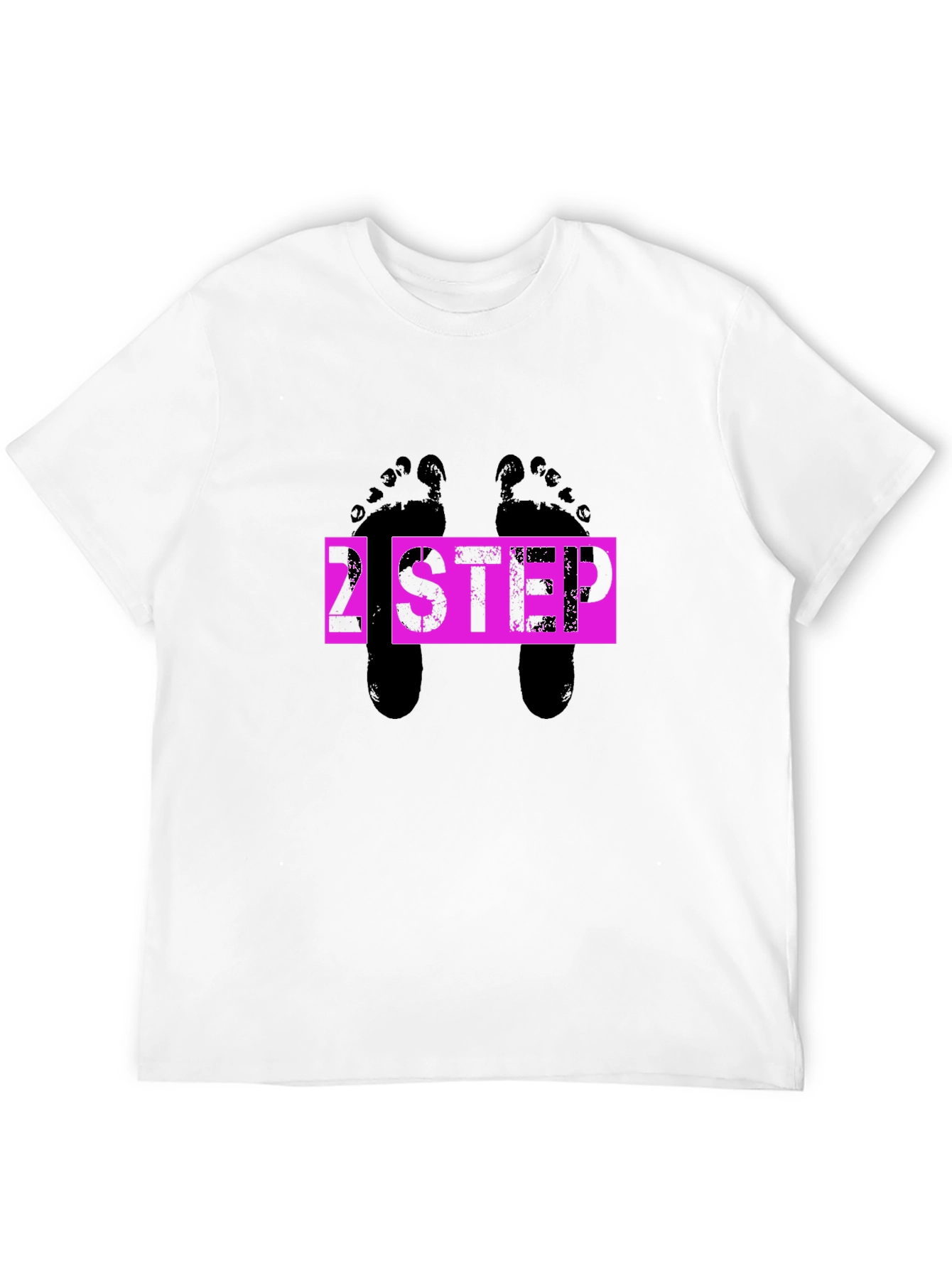 2 Step Footprint Graphic T-Shirt - Black