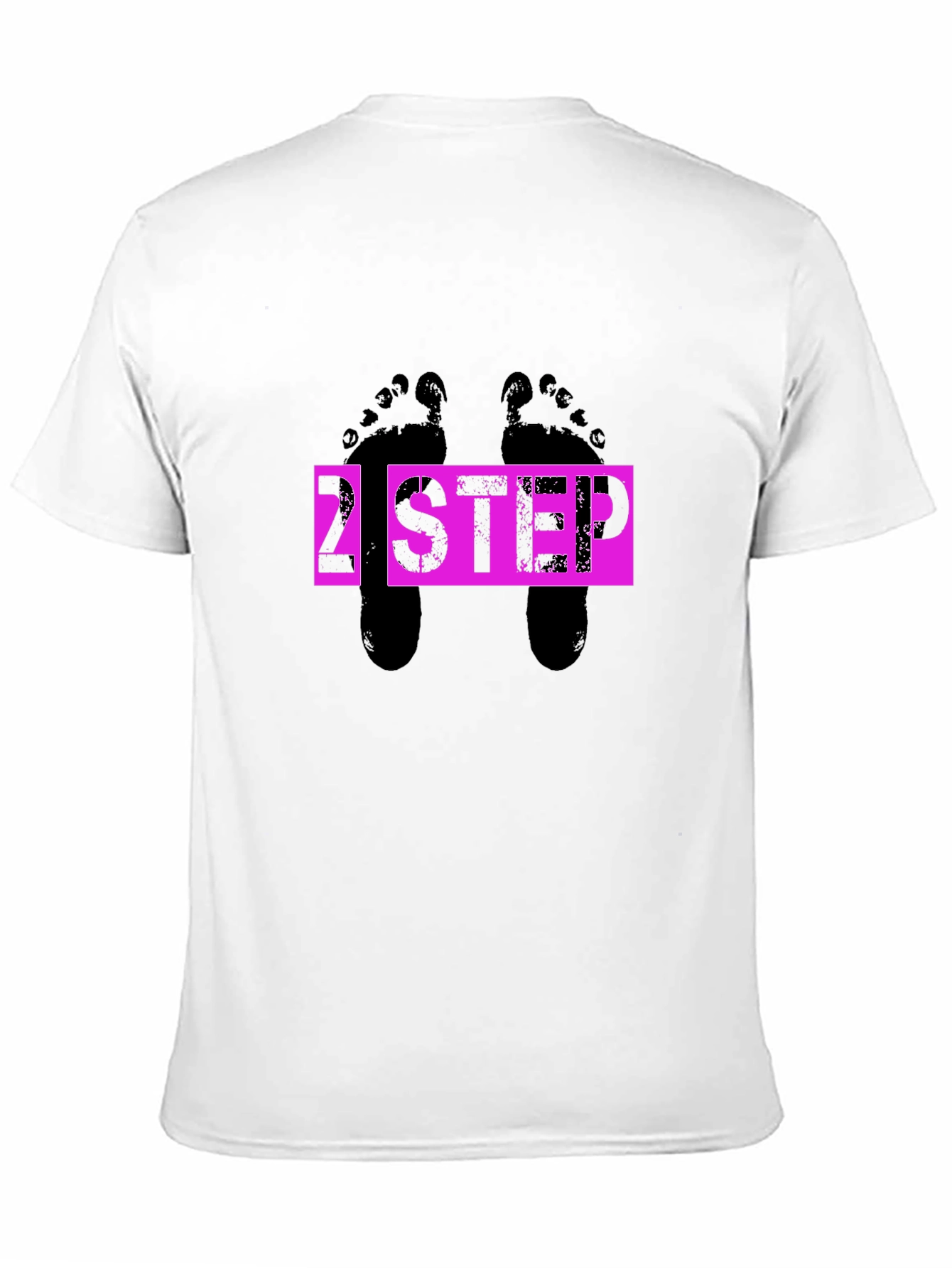 2 Step Footprint Graphic T-Shirt - Black