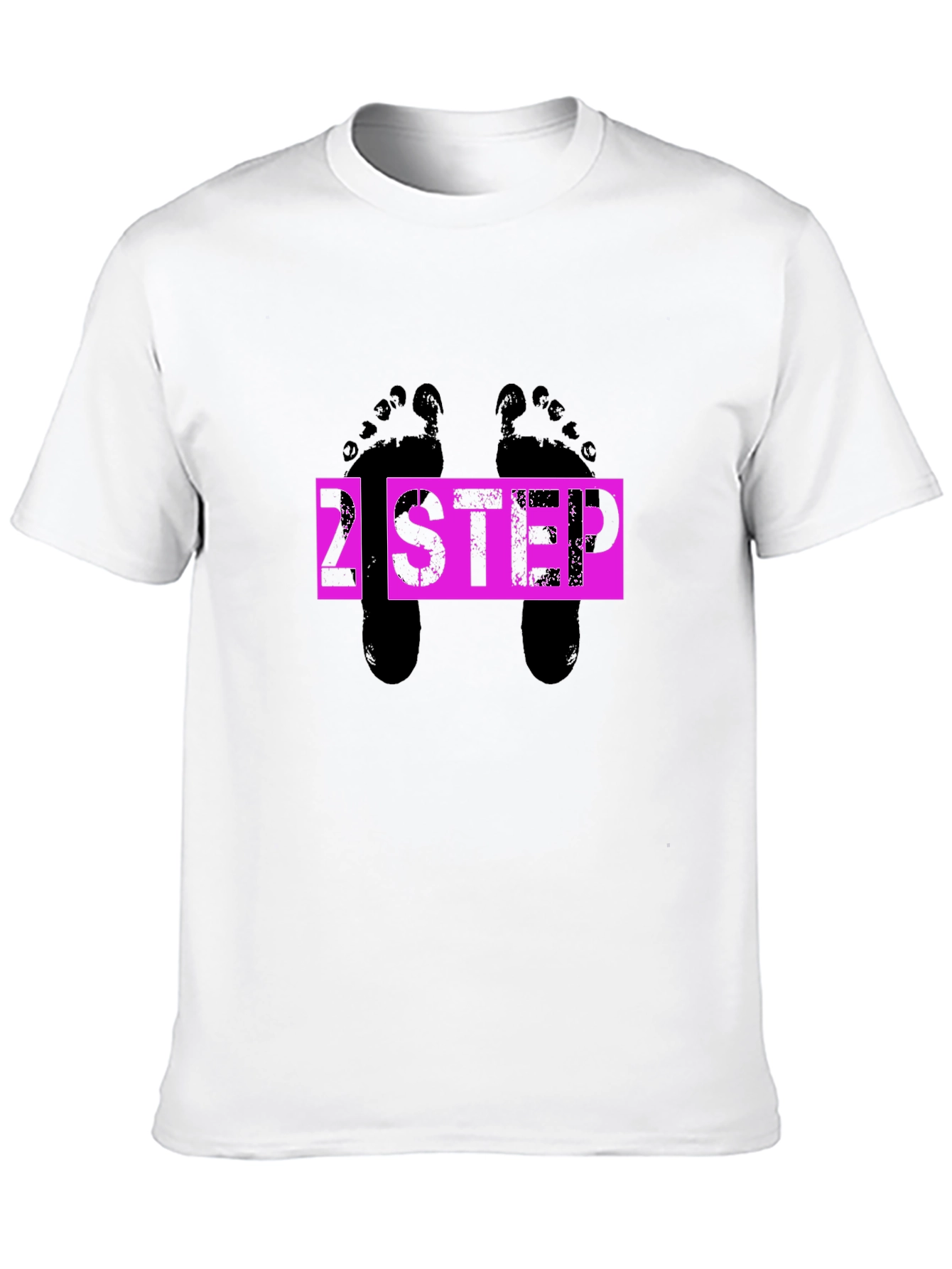 2 Step Footprint Graphic T-Shirt - Black