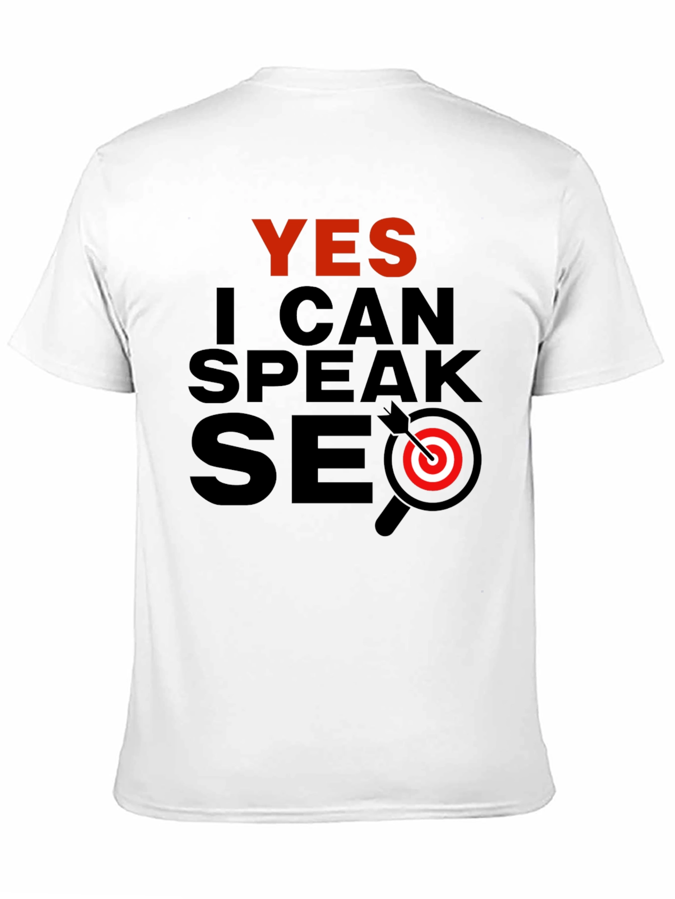 Yes I Can Speak SEO Black T-Shirt