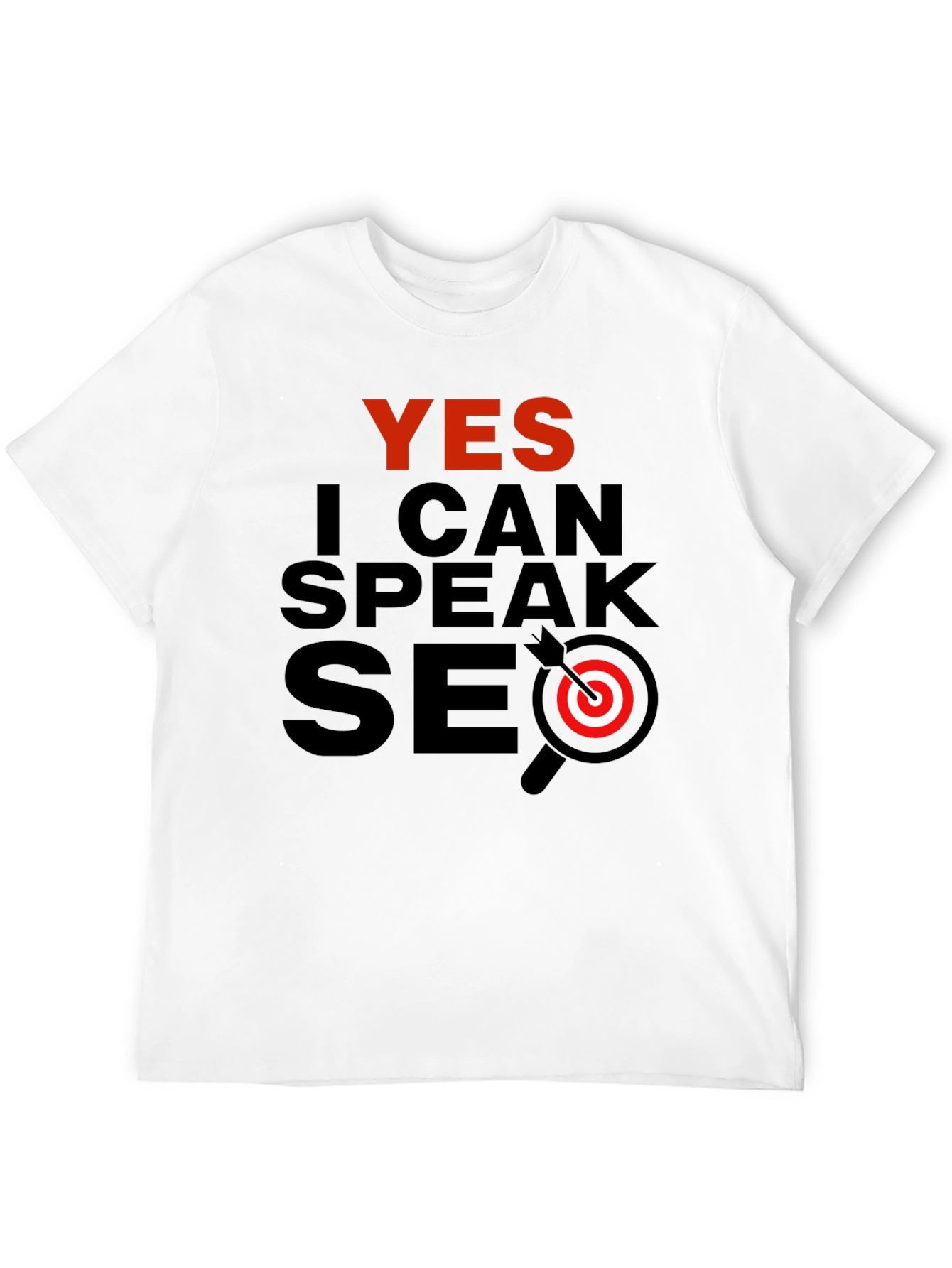 Yes I Can Speak SEO Black T-Shirt