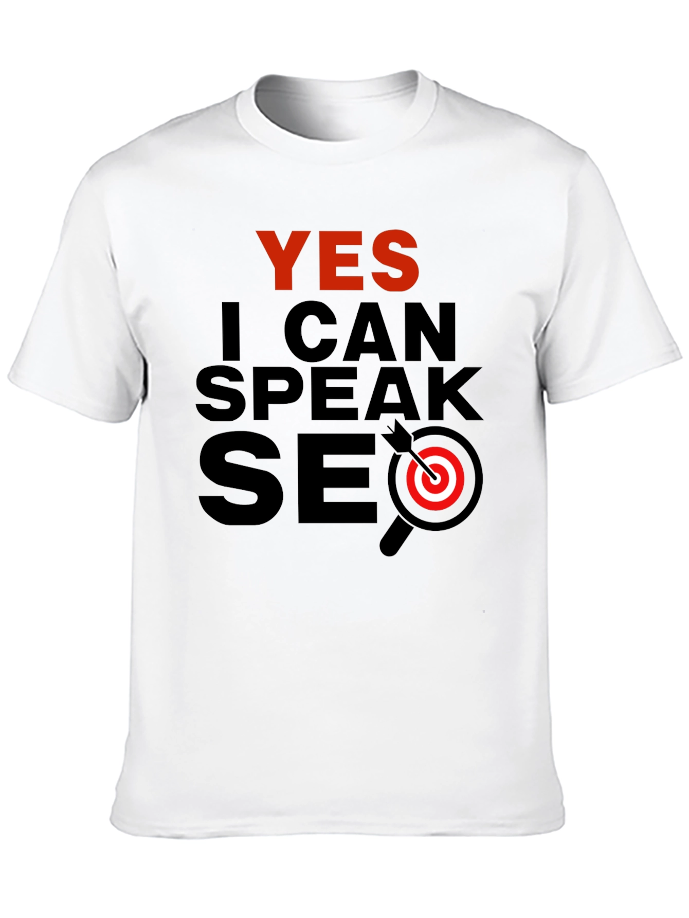 Yes I Can Speak SEO Black T-Shirt
