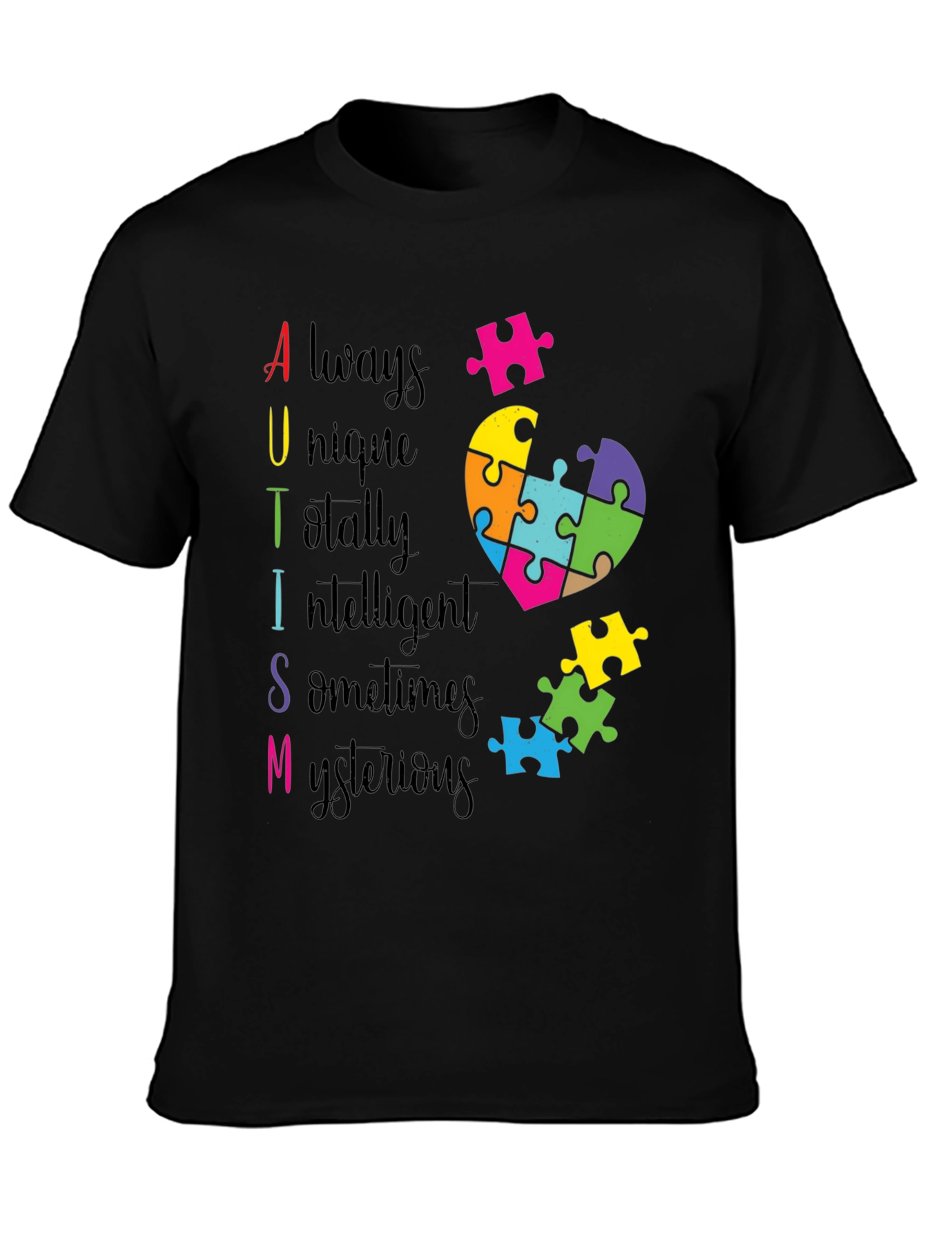 Autism Awareness Puzzle Heart T-Shirt